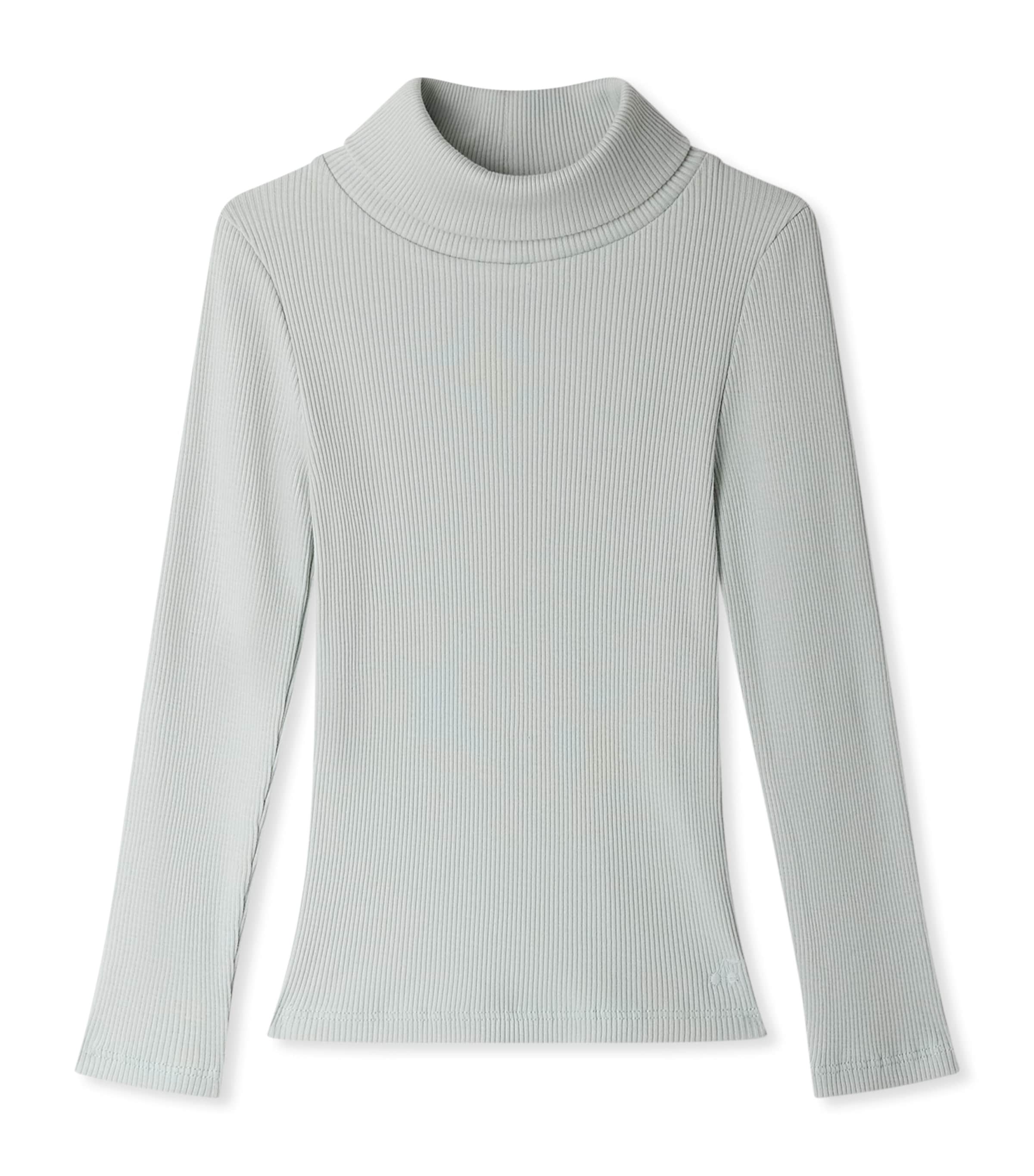 Bonpoint Ribbed Turtleneck Sweater In Green