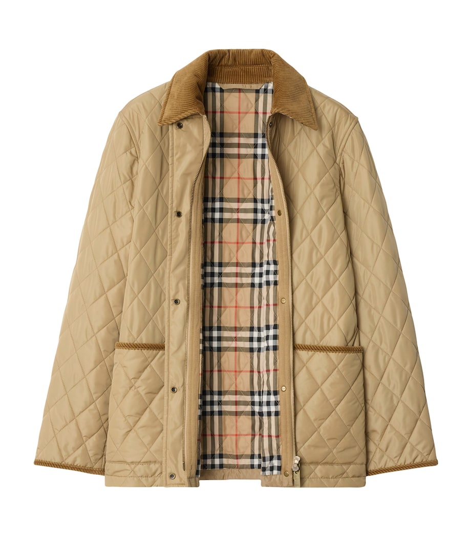 Quilted Belted Field Jacket FLAX Image 6