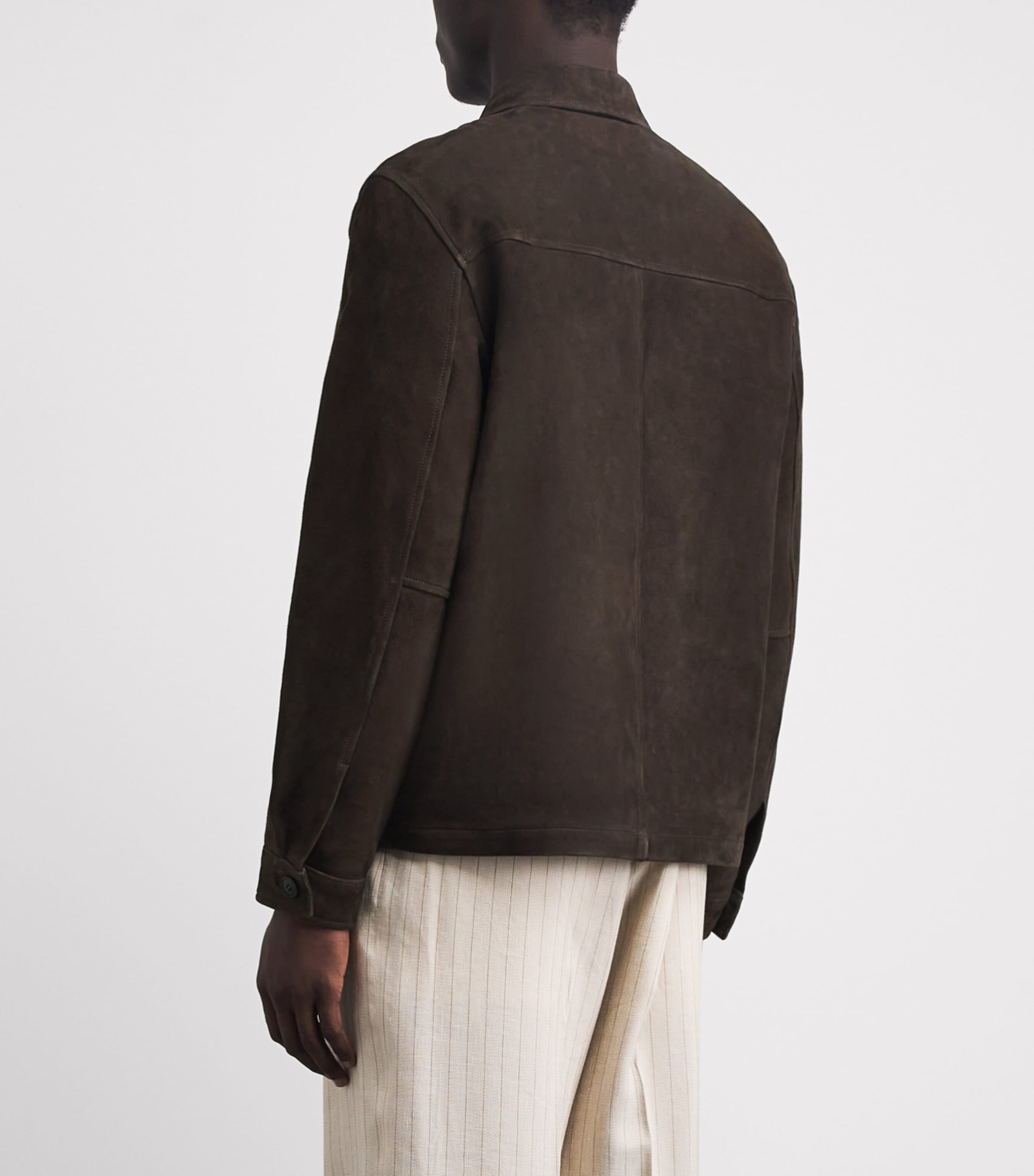 Suede Field Jacket BRGZ DARK BROWN26 Image 5