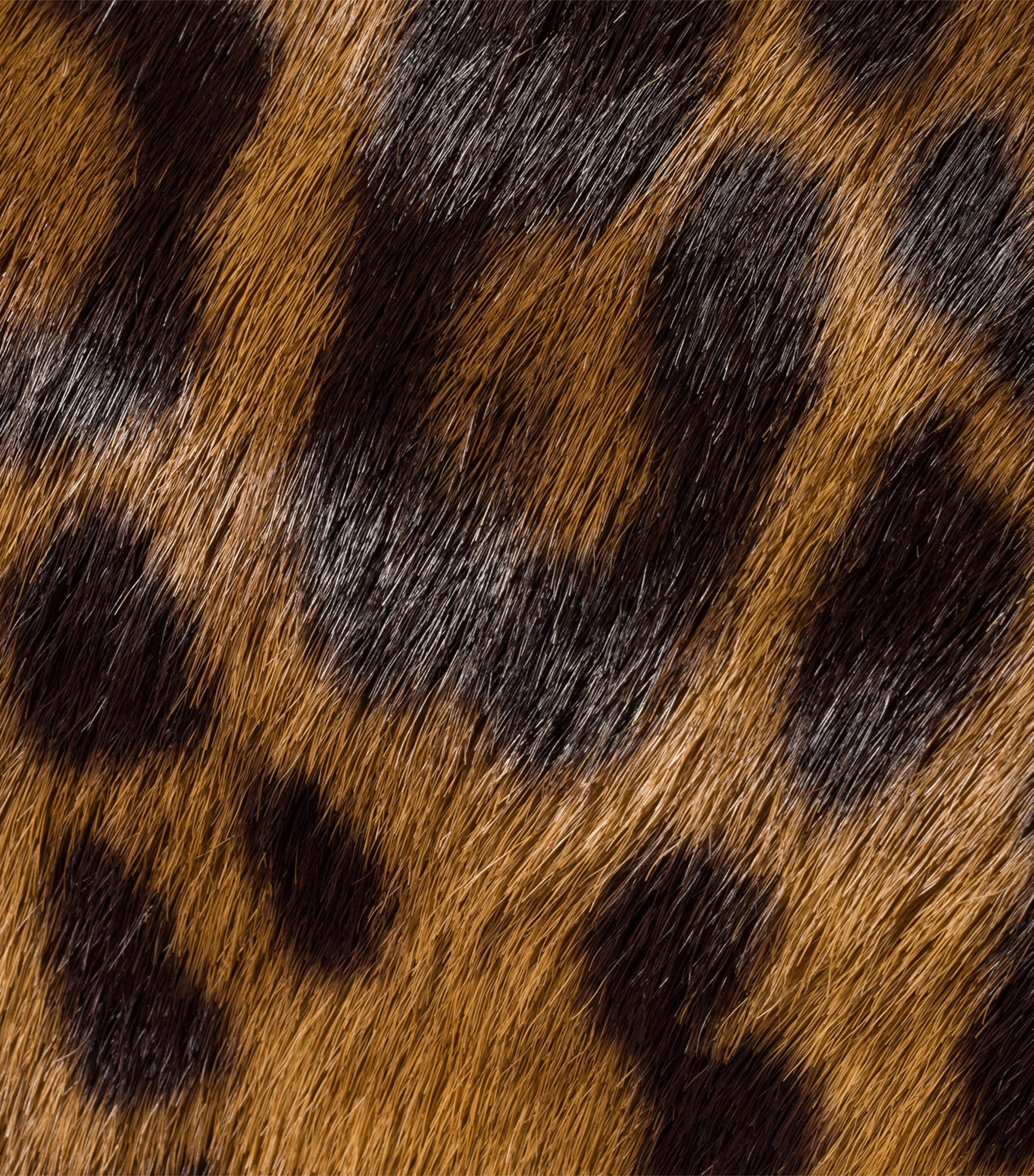 Calf Hair Leopard Clutch Bag F0151 Image 7
