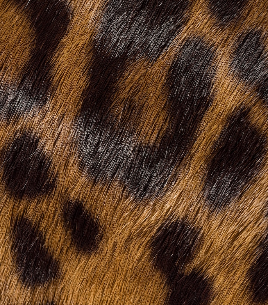 Calf Hair Leopard Clutch Bag F0151 Image 7