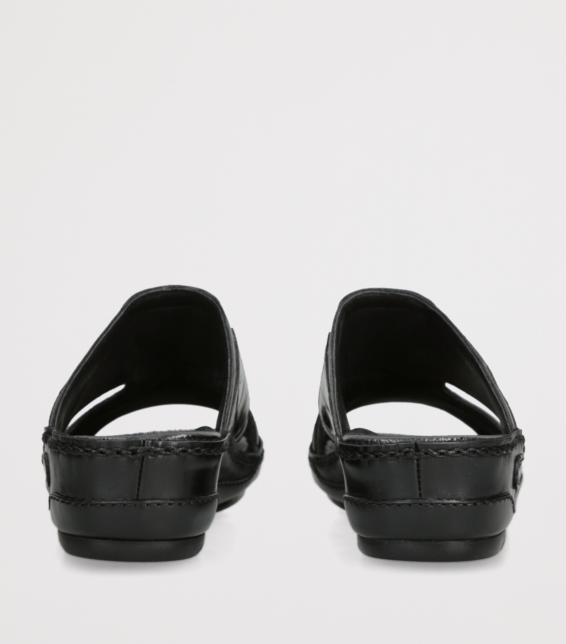 Brotini Alligator Leather Anticato Sandals Black Image 2