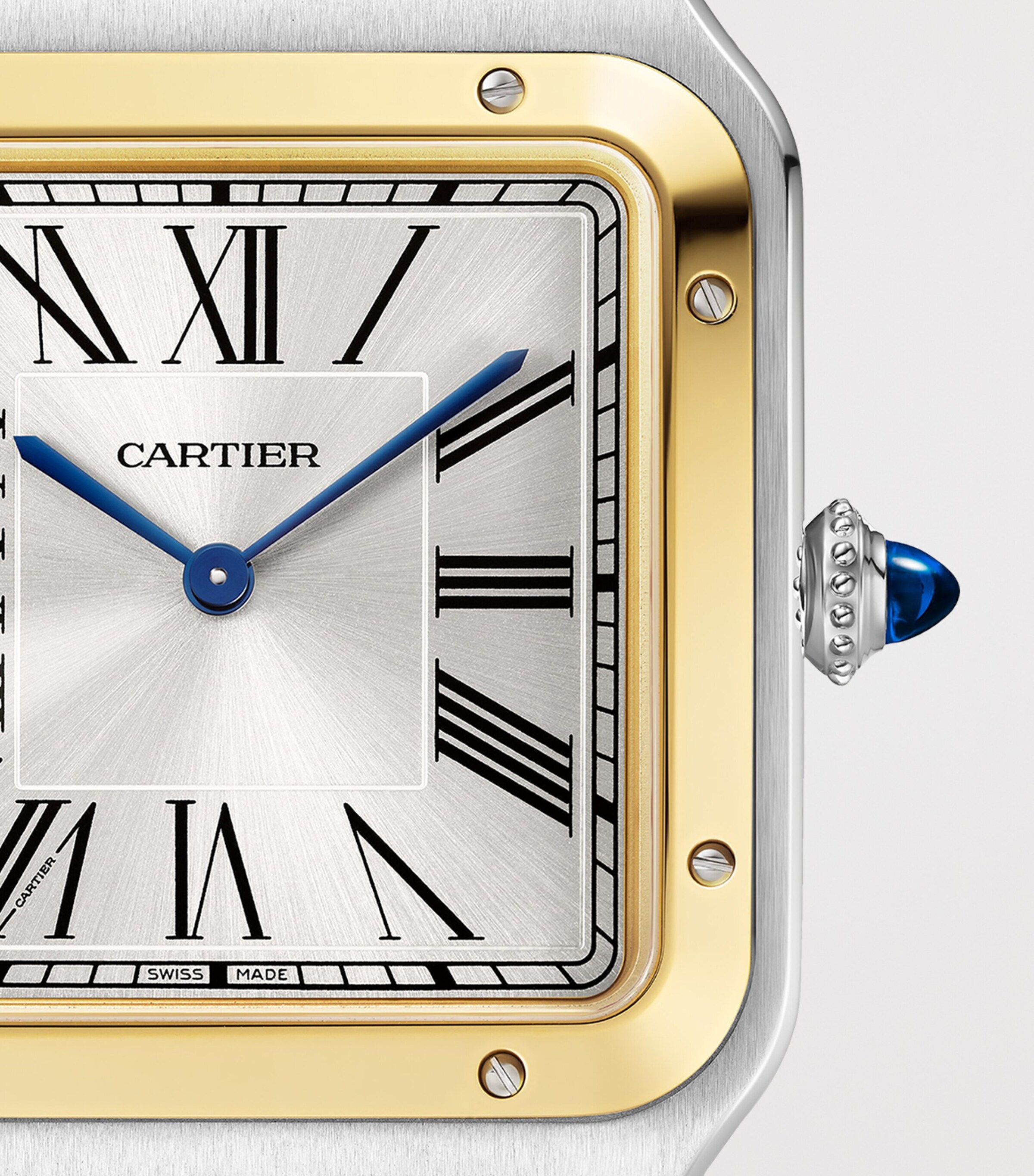 Extra Large Steel and Yellow Gold Santos-Dumont Watch 46.6mm STEEL + YELLOW GOLD Image 7