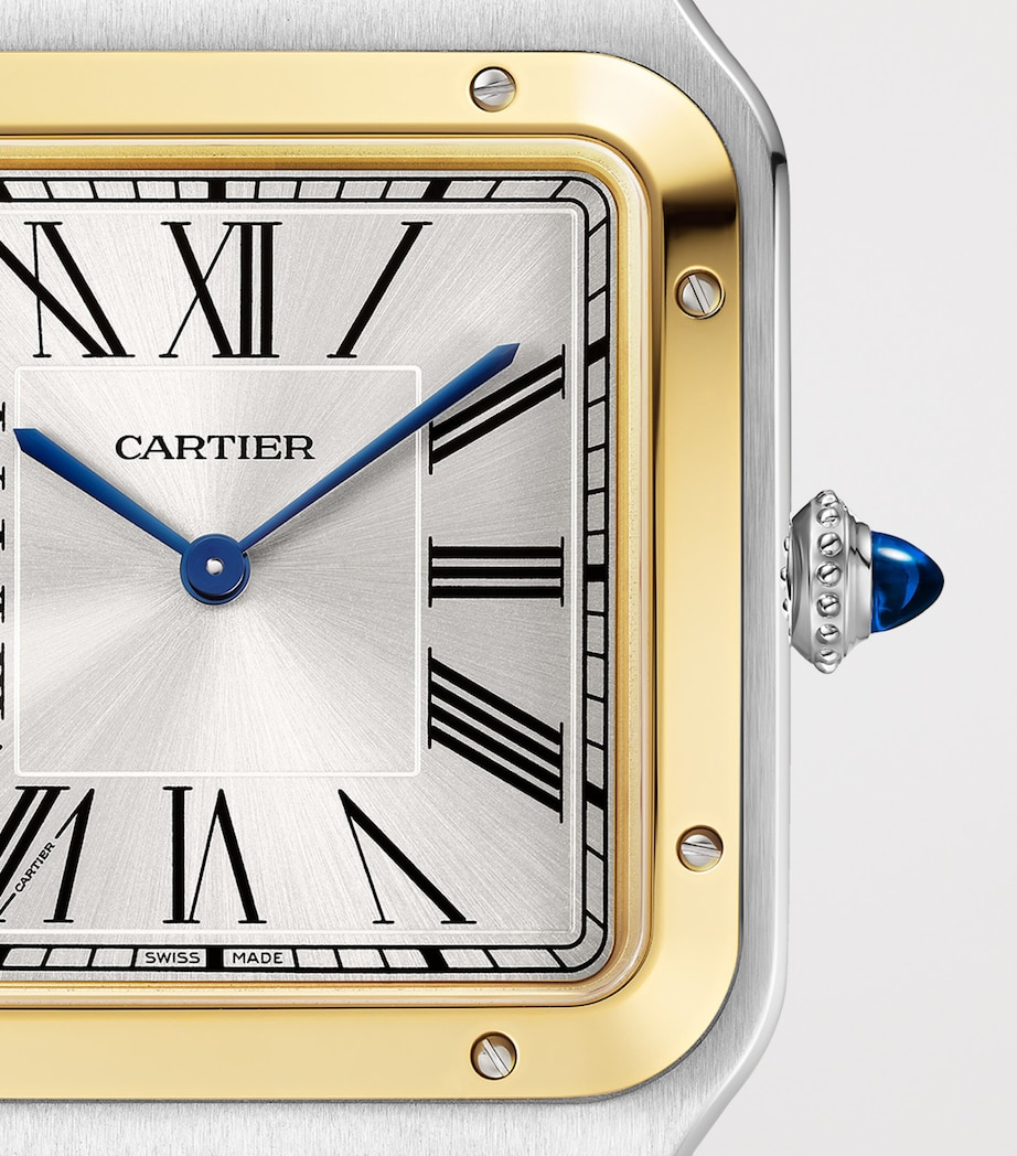 Extra Large Steel and Yellow Gold Santos-Dumont Watch 46.6mm STEEL + YELLOW GOLD Image 7