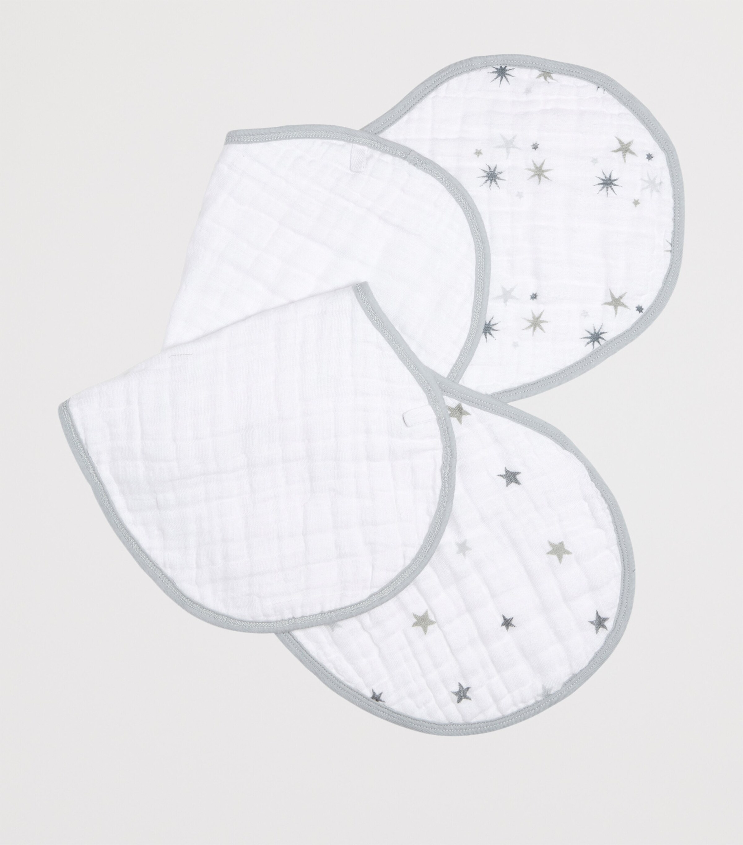 aden + anais Twinkle Classic Burpy Bibs (Set of 2) White Image 2