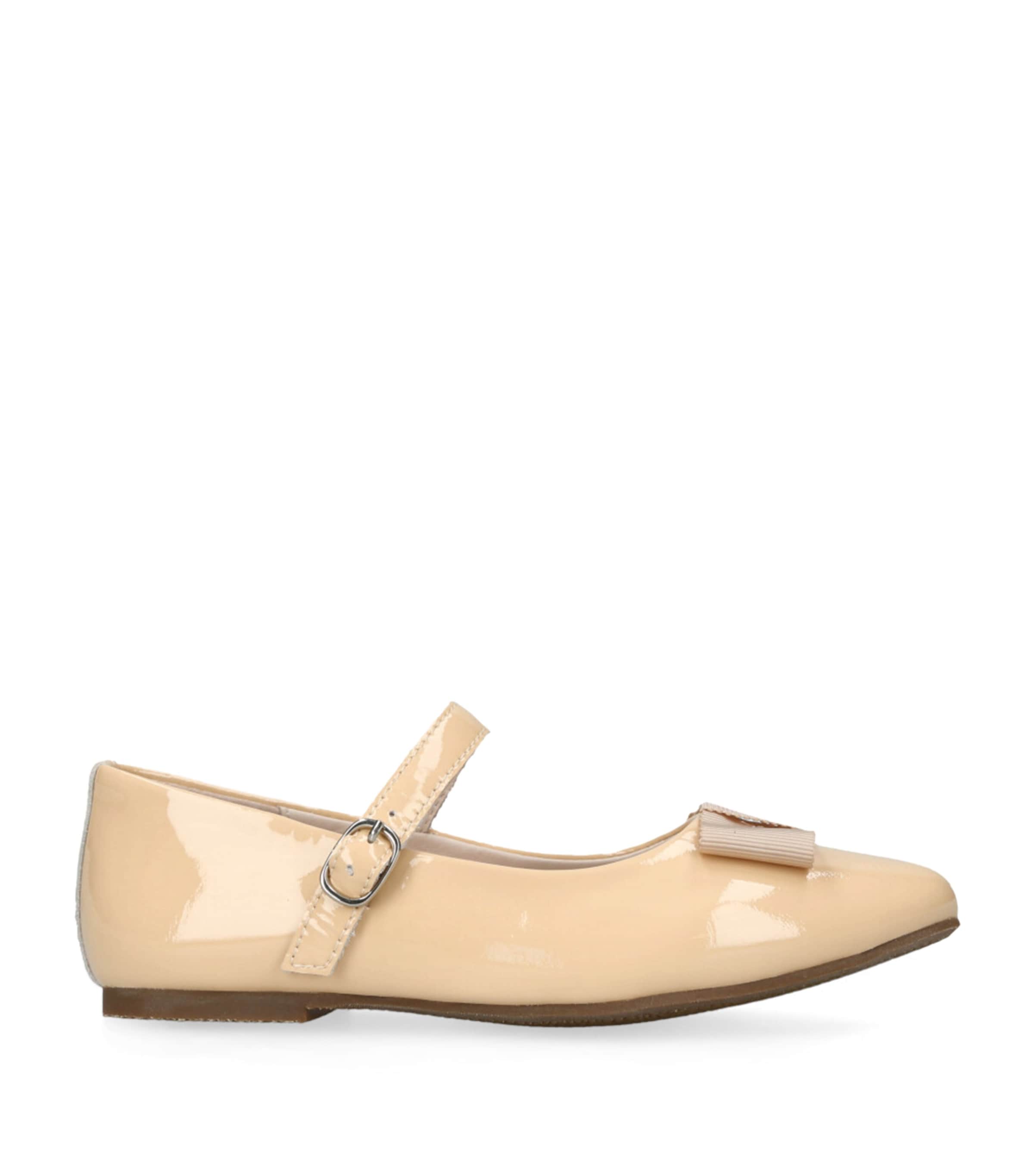 Shop Age Of Innocence Patent Ellen Ballet Flats In Beige