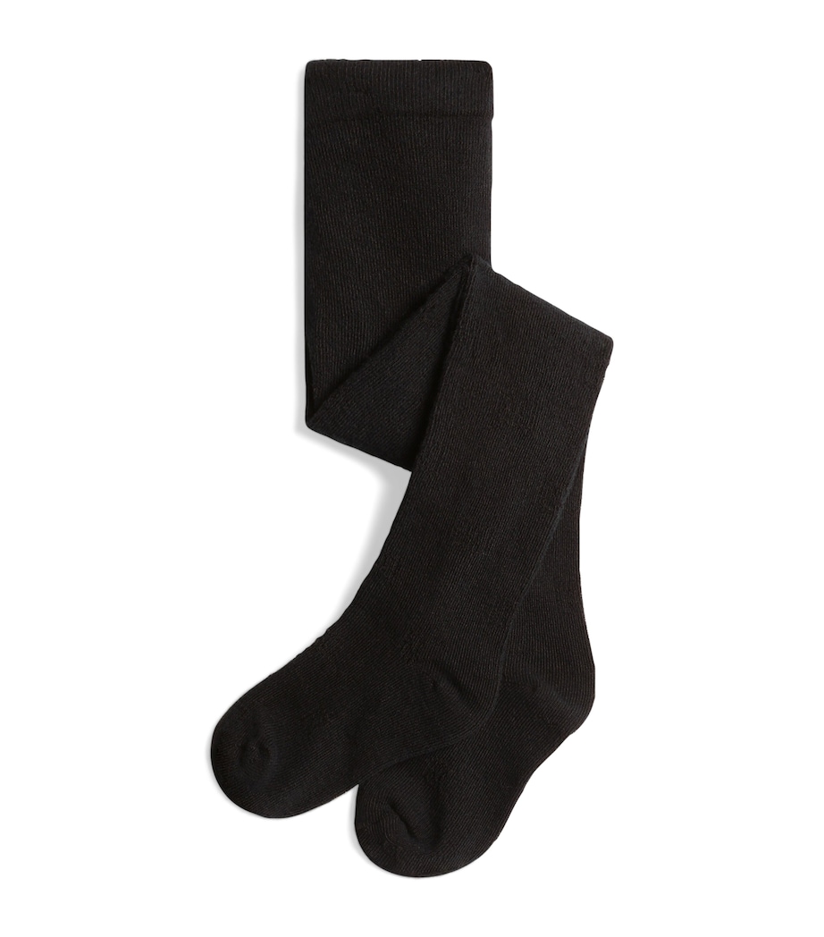 Dolce&Gabbana Kids Stretch-Cotton Tights Very Dark Blue Image 1