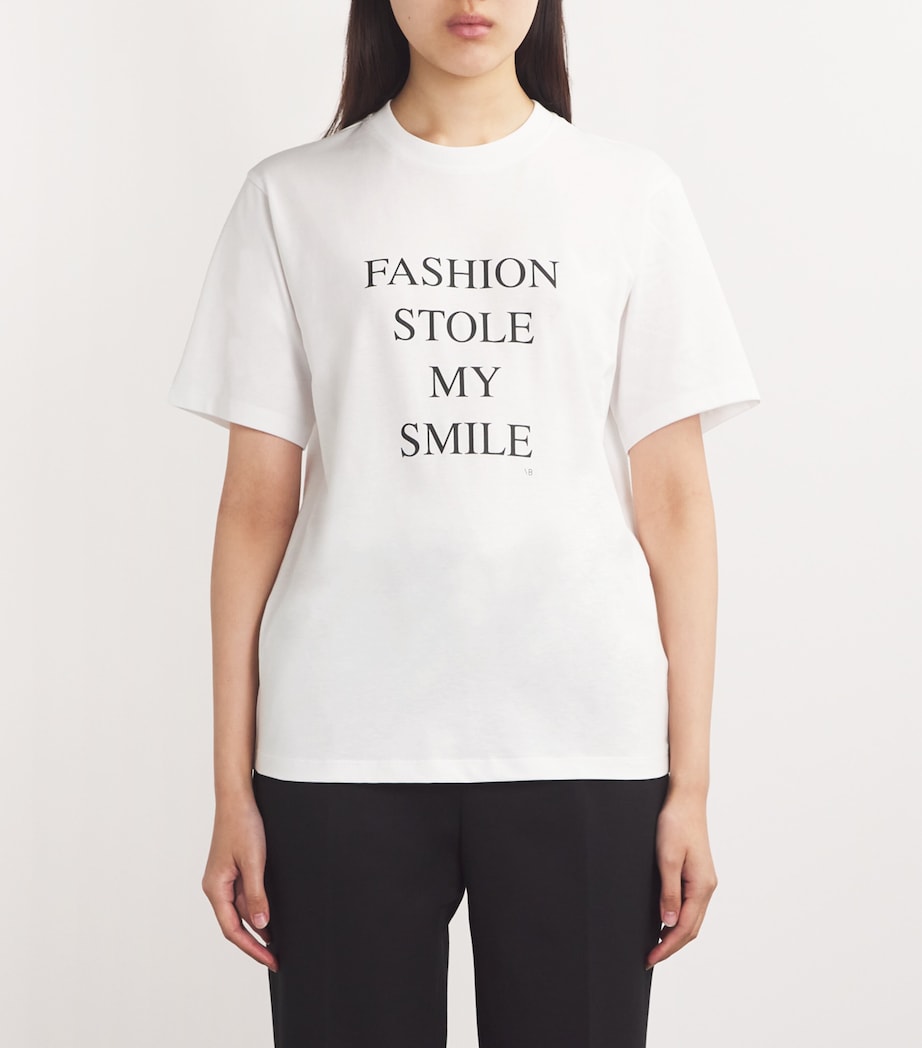 Graphic Slogan T-Shirt WHITE Image 3
