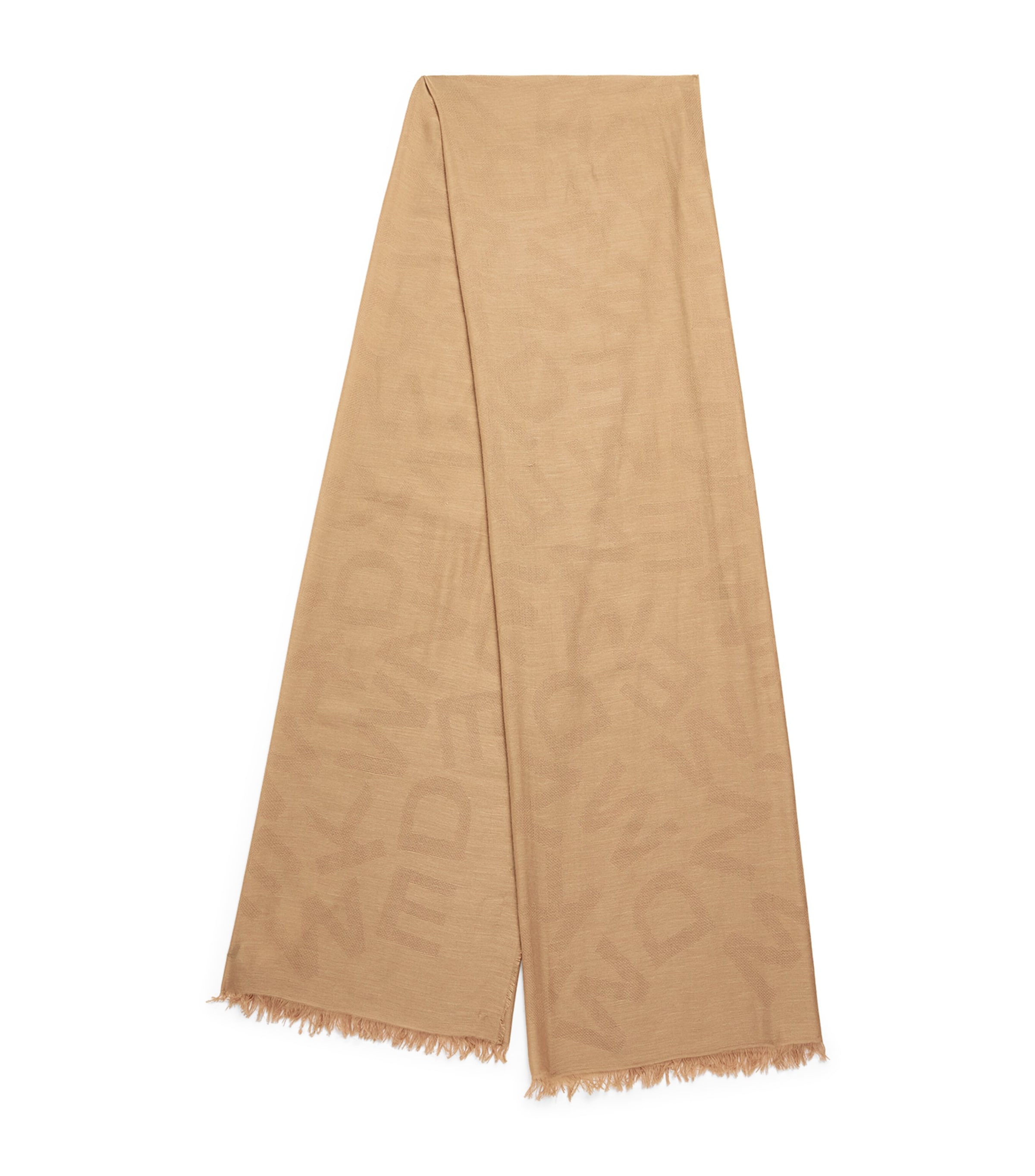 Weekend Max Mara Jacquard Stole Scarf In Beige