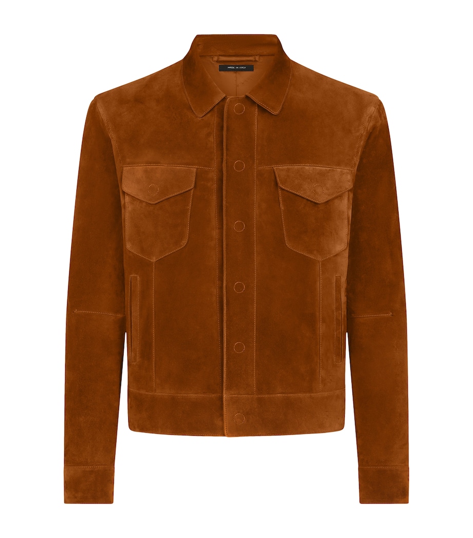 TOM FORD Mens Suede Jacket Eag Image 1
