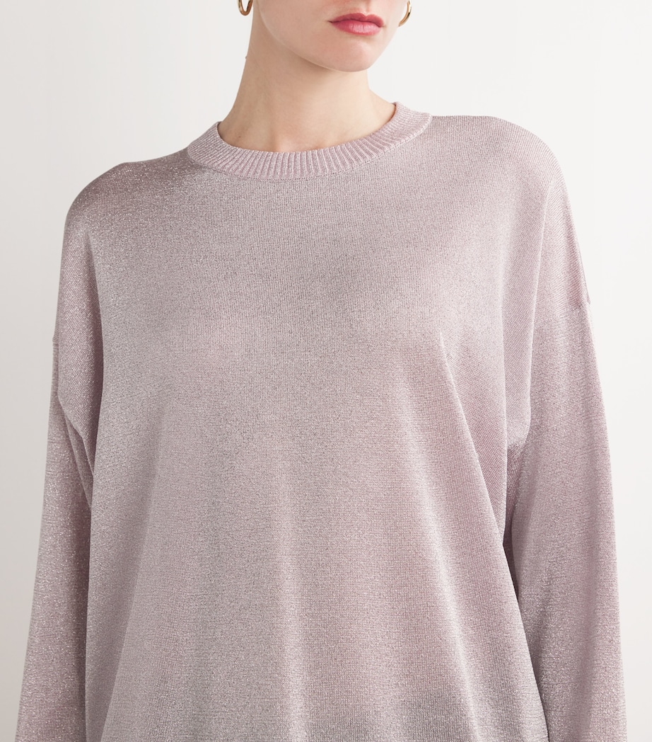Lamé Sweater S30DF LIGHT PINK Image 6
