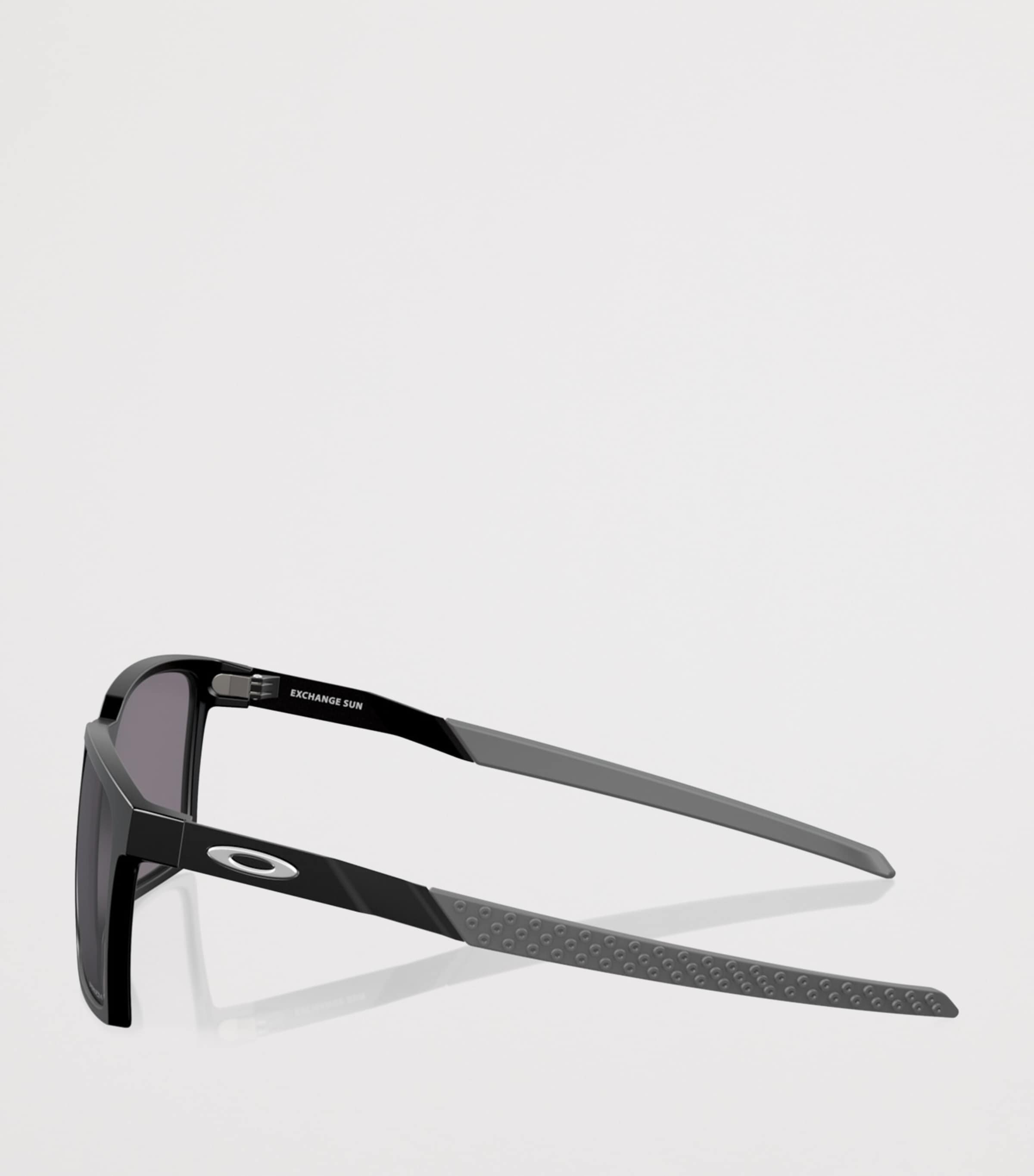 Oakley Exchange Sun Rectangle Sunglasses Black Image 3