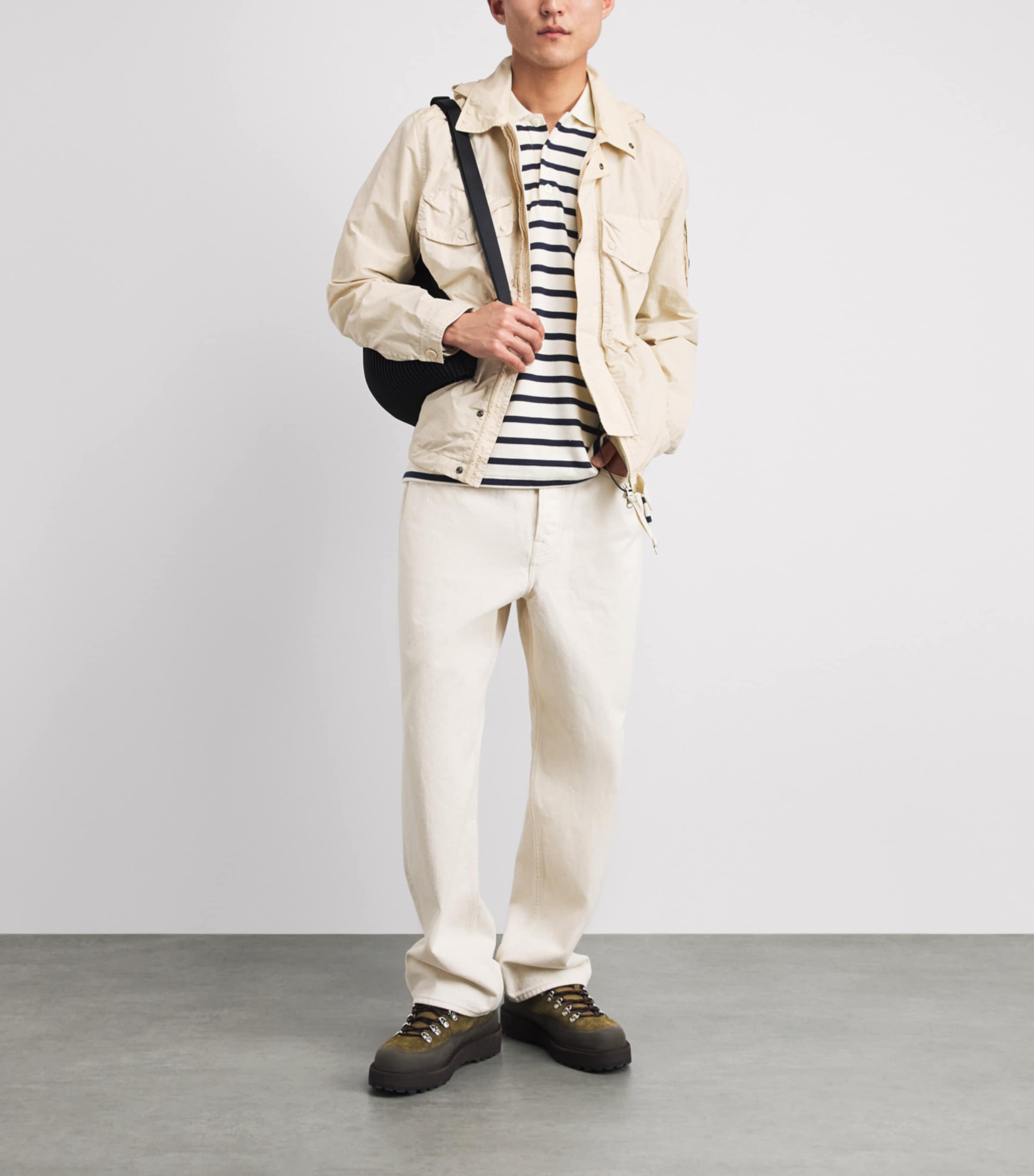 C.P. Company Mens Flatt Goggle Jacket Frozen Dew Image 2