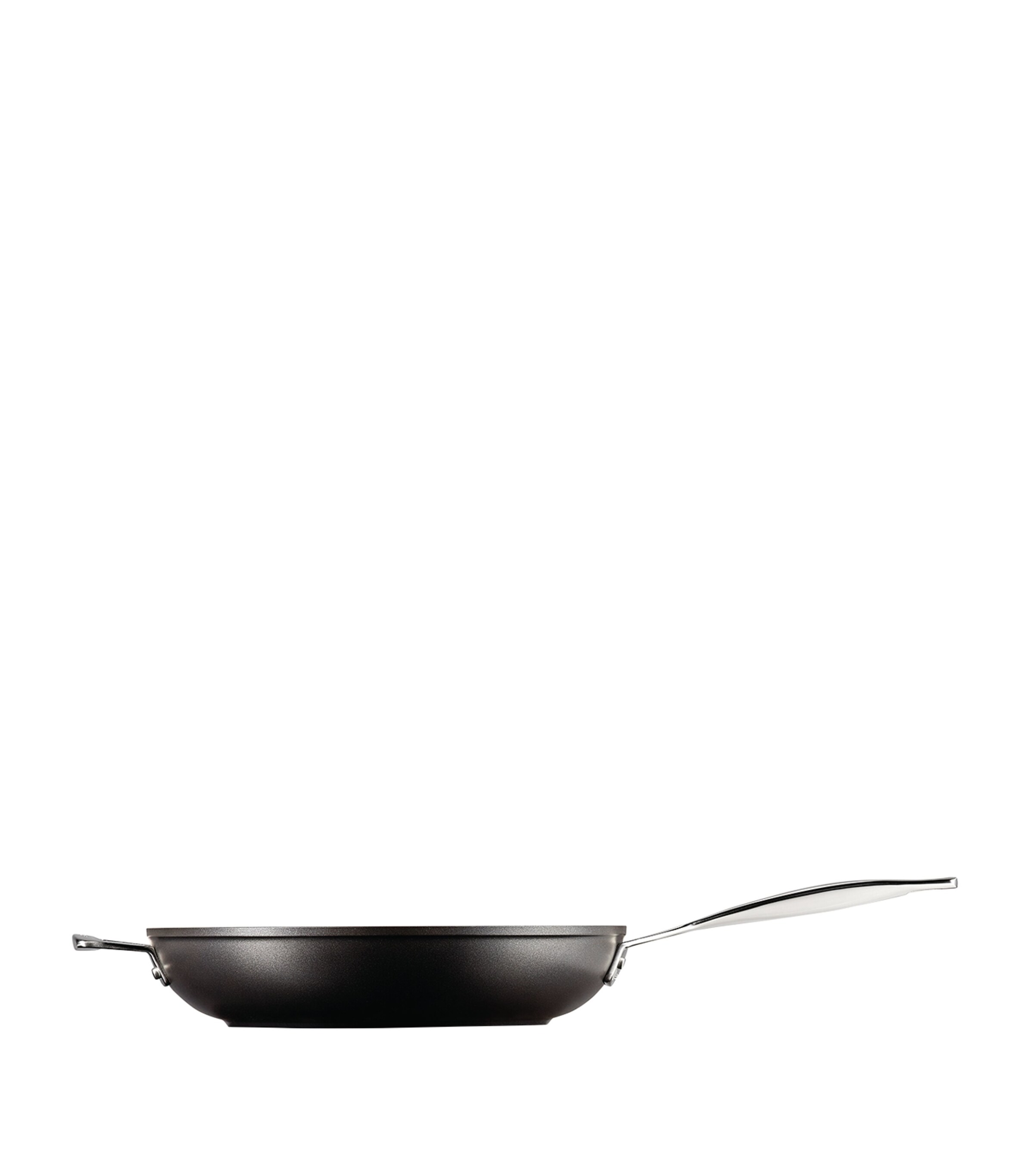 Le Creuset Toughened Non-Stick Deep Frying Pan (30cm) Black Image 4