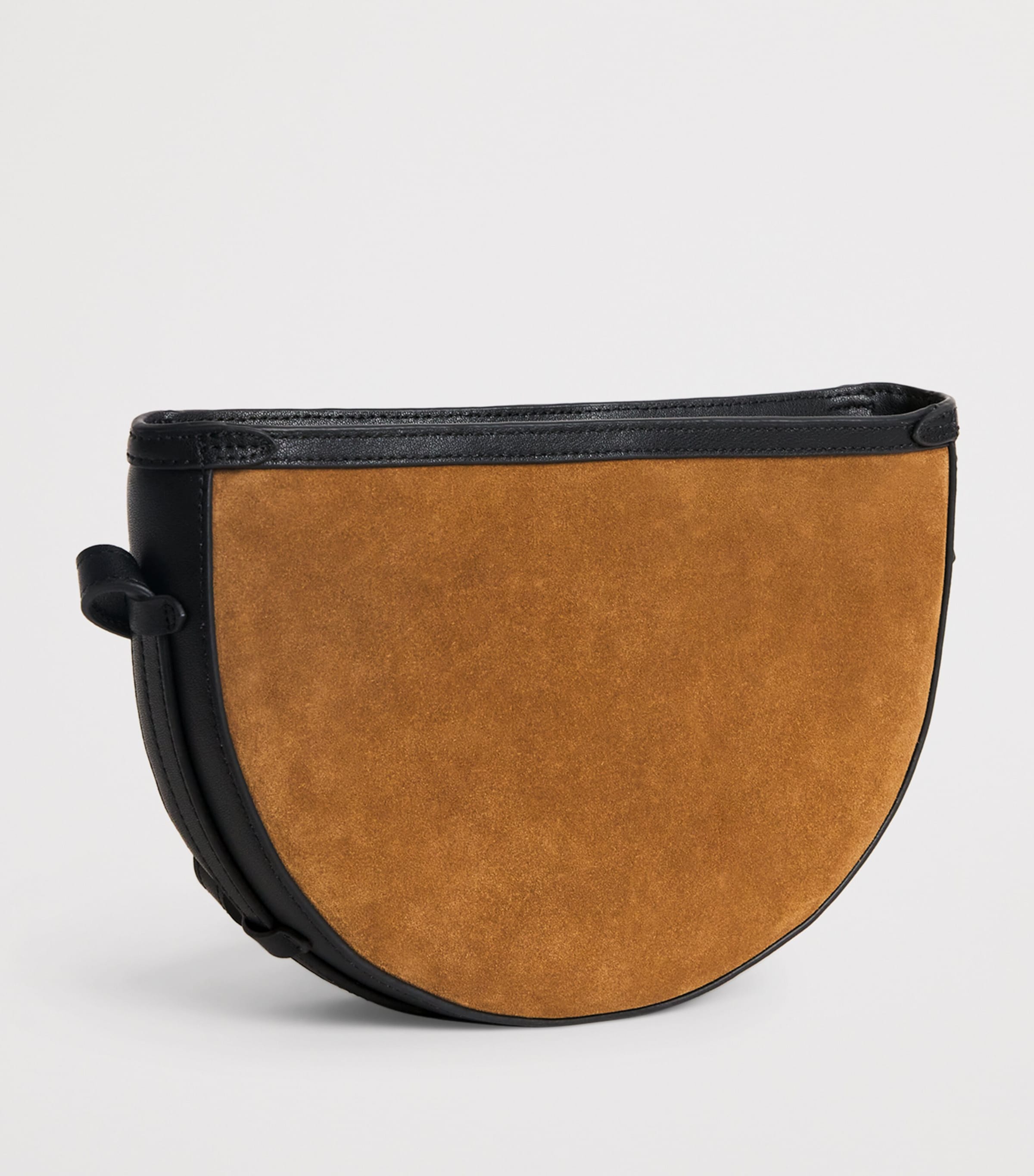 Suede Cross-Body Bag BROWN Image 3