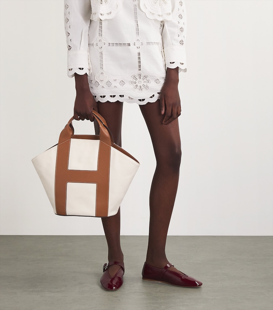 Medium Canvas Tote Bag CREAM Image 2