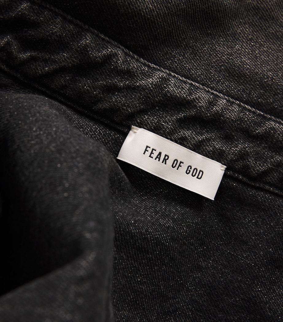 Denim Overshirt WORN BLACK Image 5