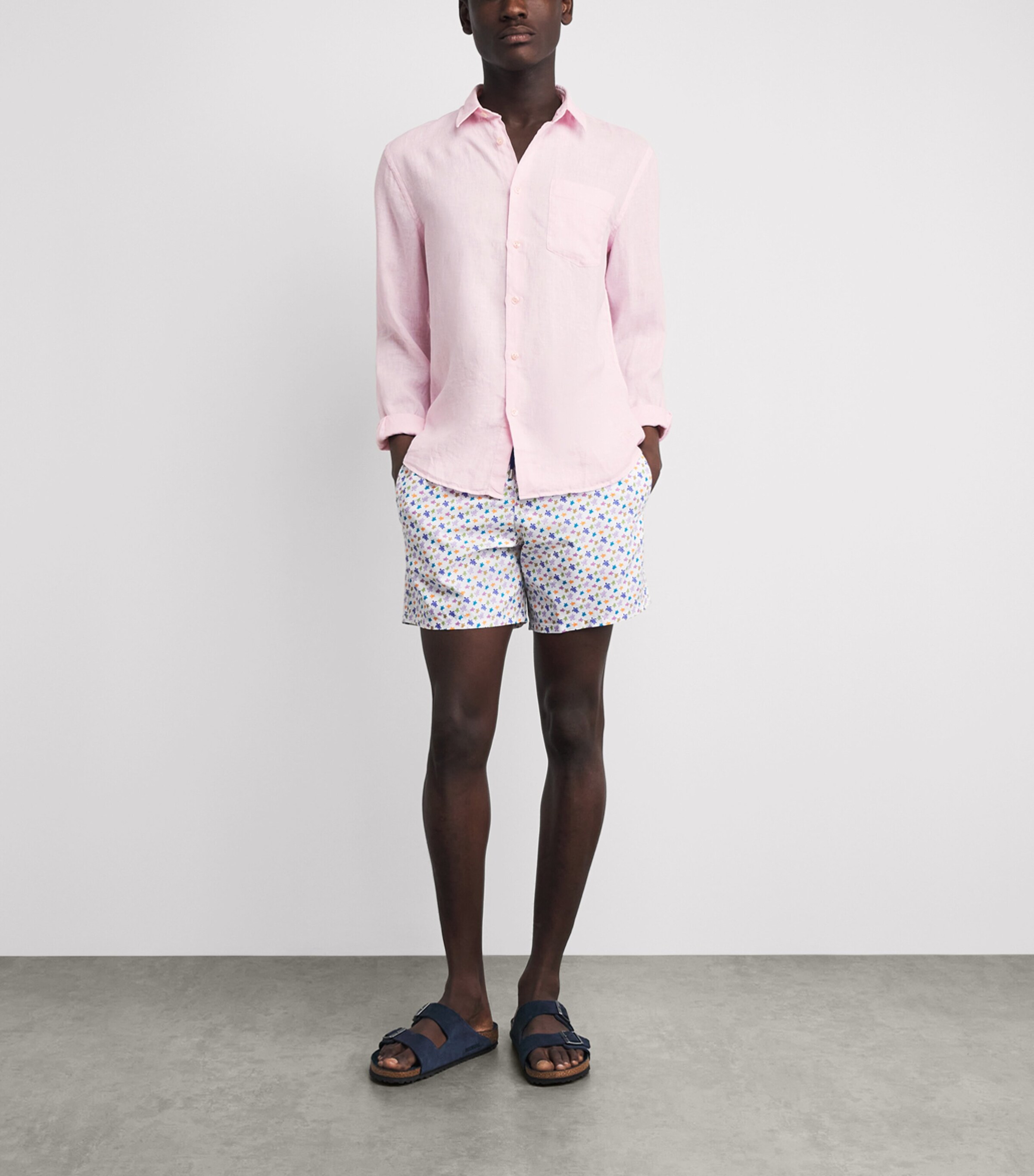 Vilebrequin Mens Linen Shirt Ballerine Image 2