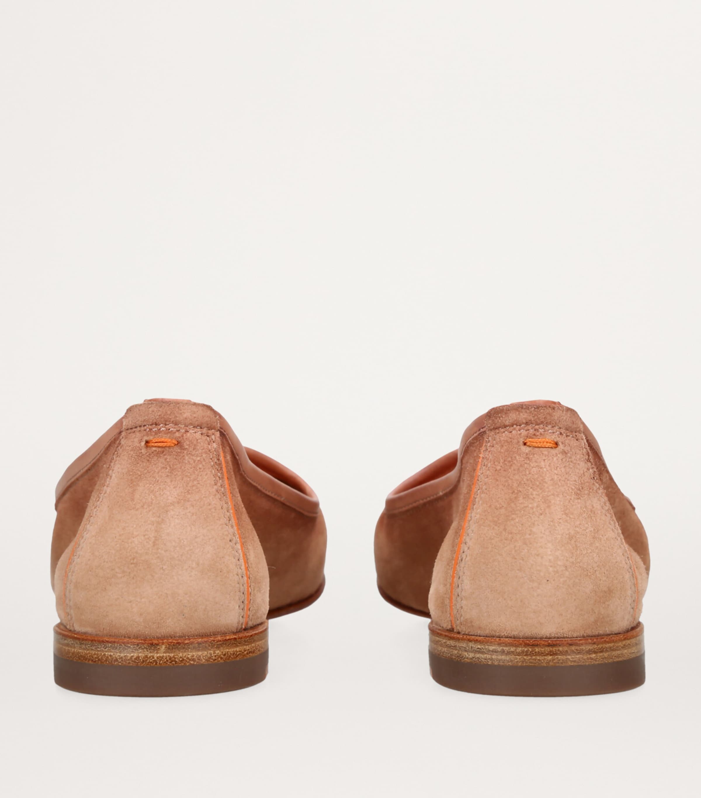 Santoni Suede Loafers Beige Image 2