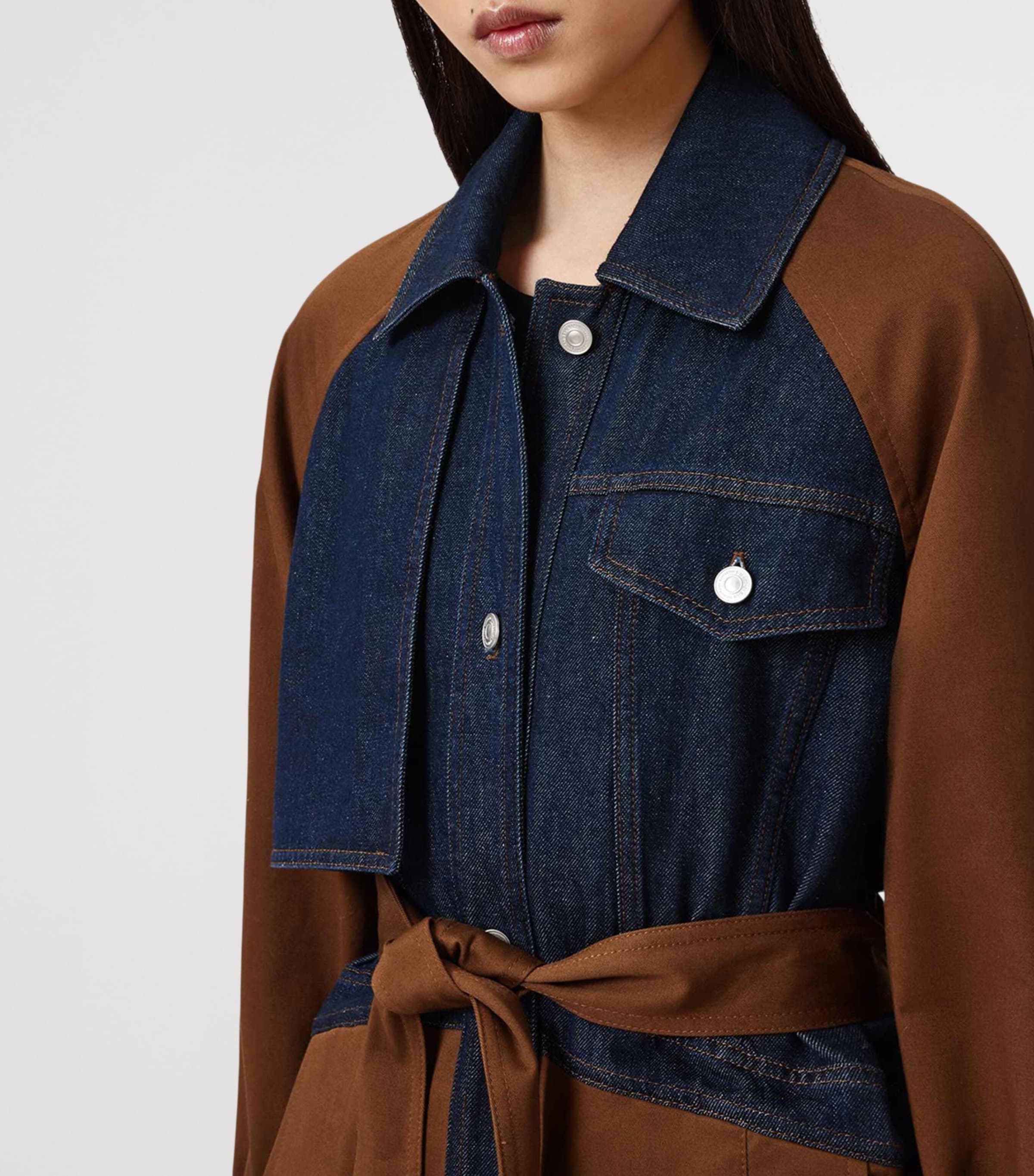 Panelled Dayly Trench Coat COGNAC BROWN Image 11