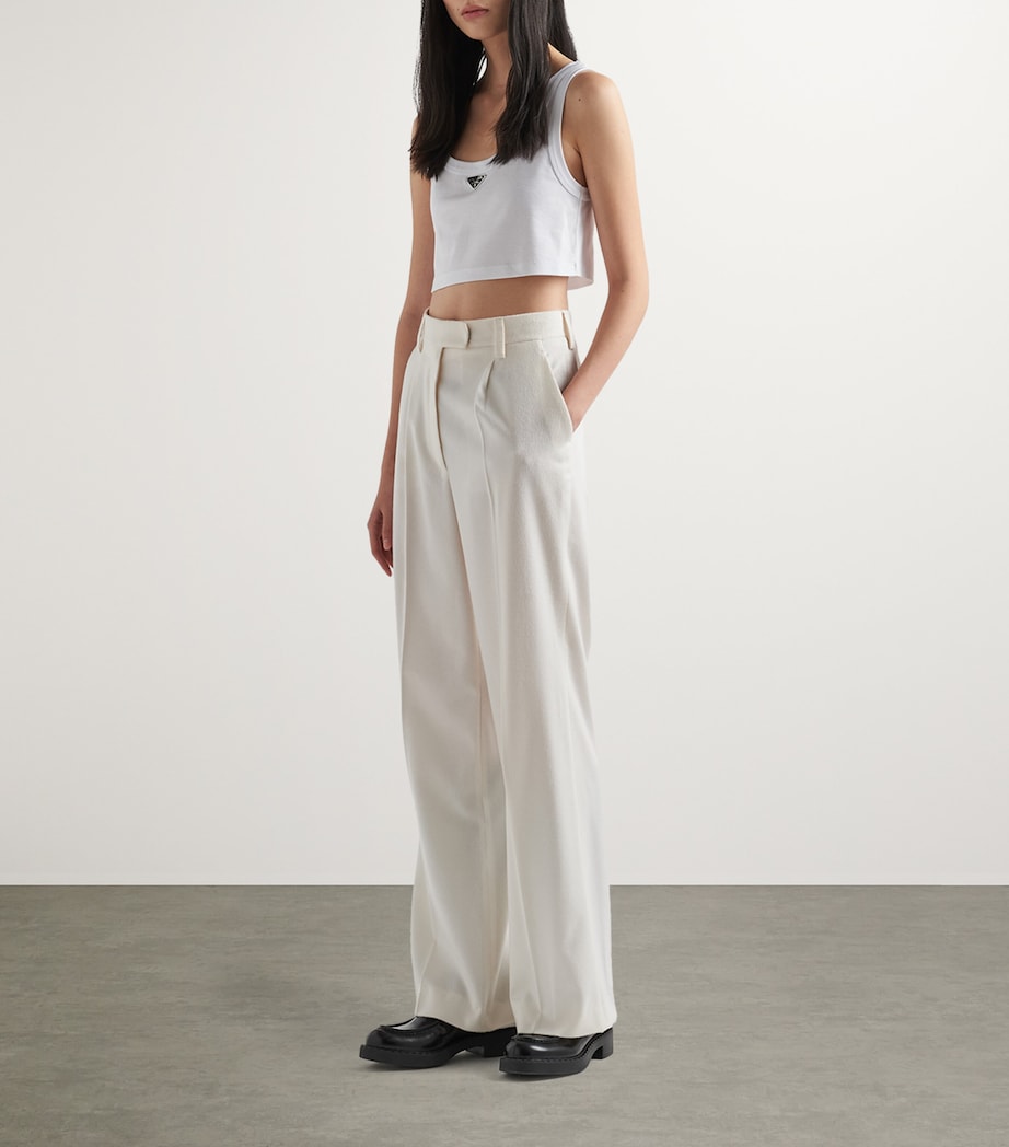 Cotton Triangle Crop Top F0009 Image 2