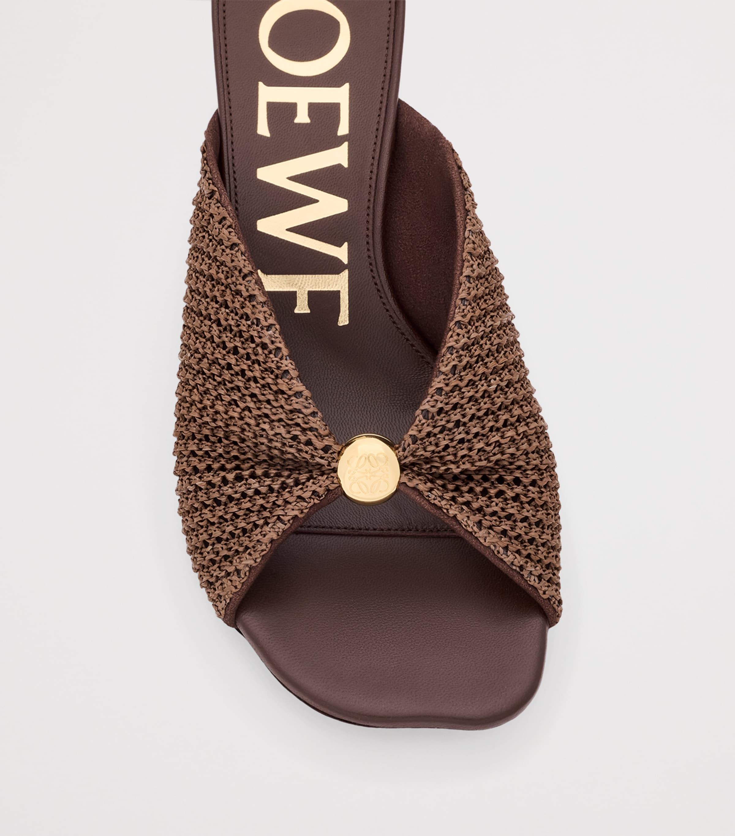 LOEWE GALA SANDAL 90 ロエベ サンダル ヒール レザー 茶 Loewe Calfskin Gala Heeled Sandals 90 in Brown | Lyst