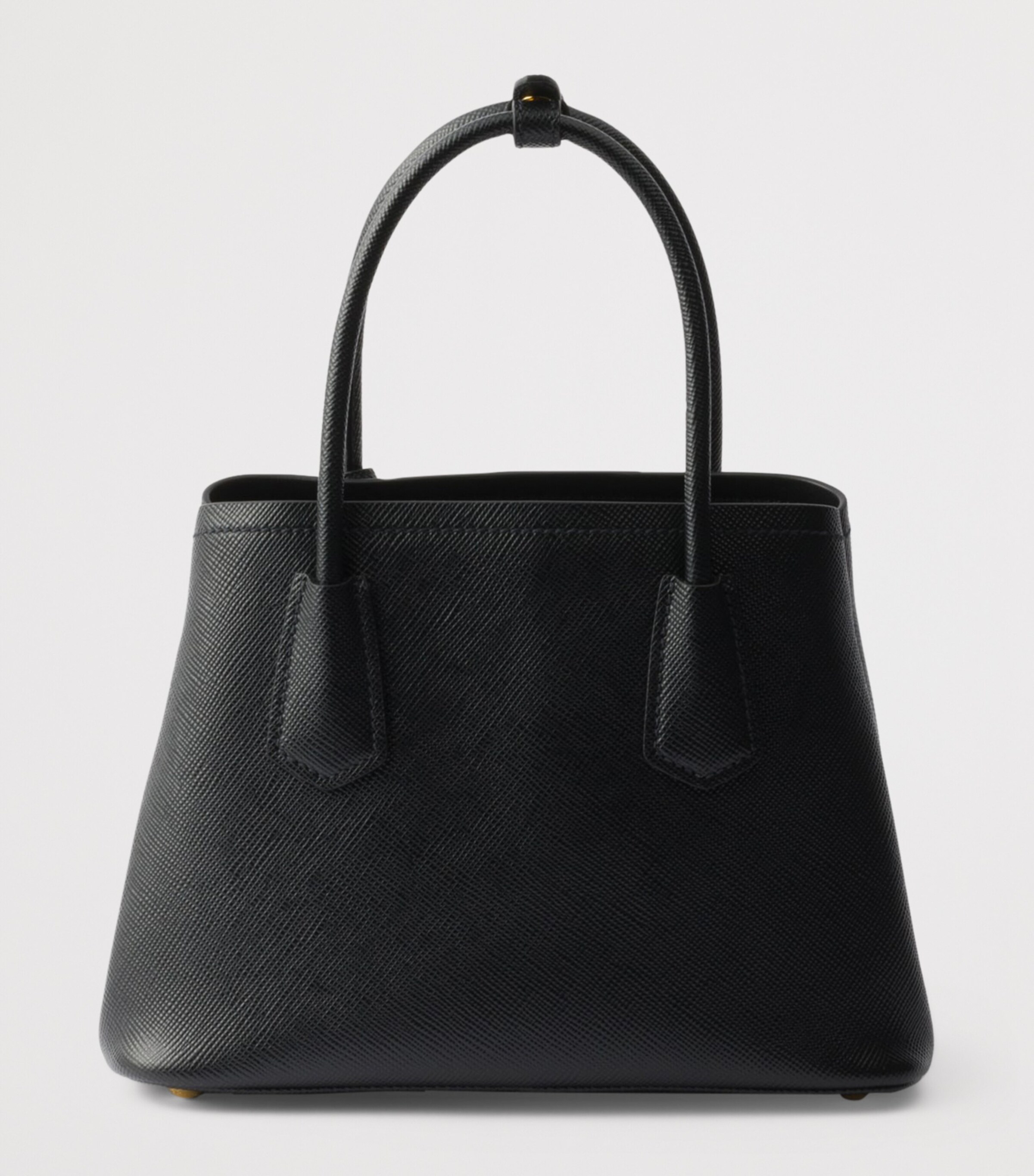 Small Saffiano Leather Double Top-Handle Bag F0002 Image 3