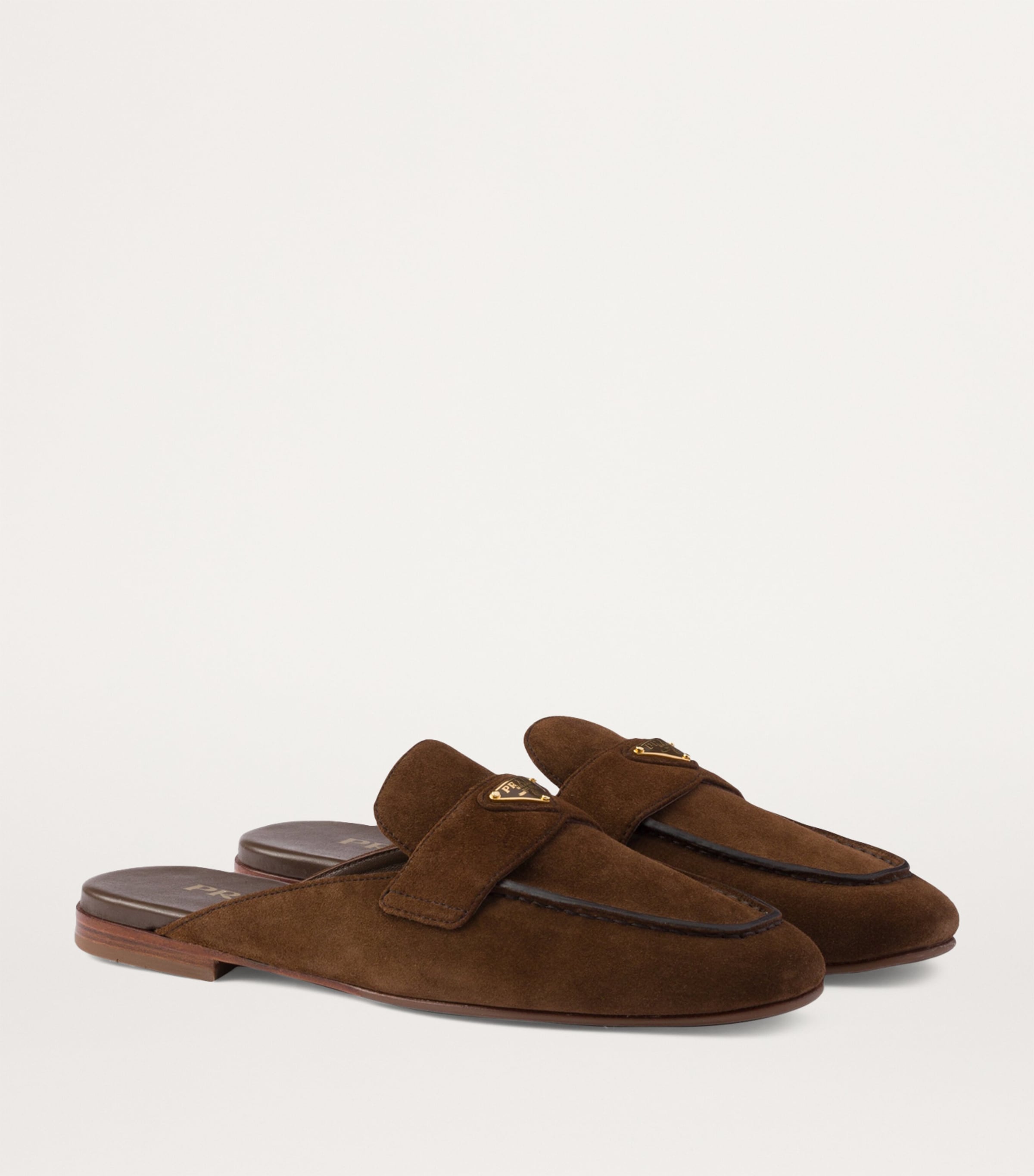 Suede Triangle Mules F0324 Image 2