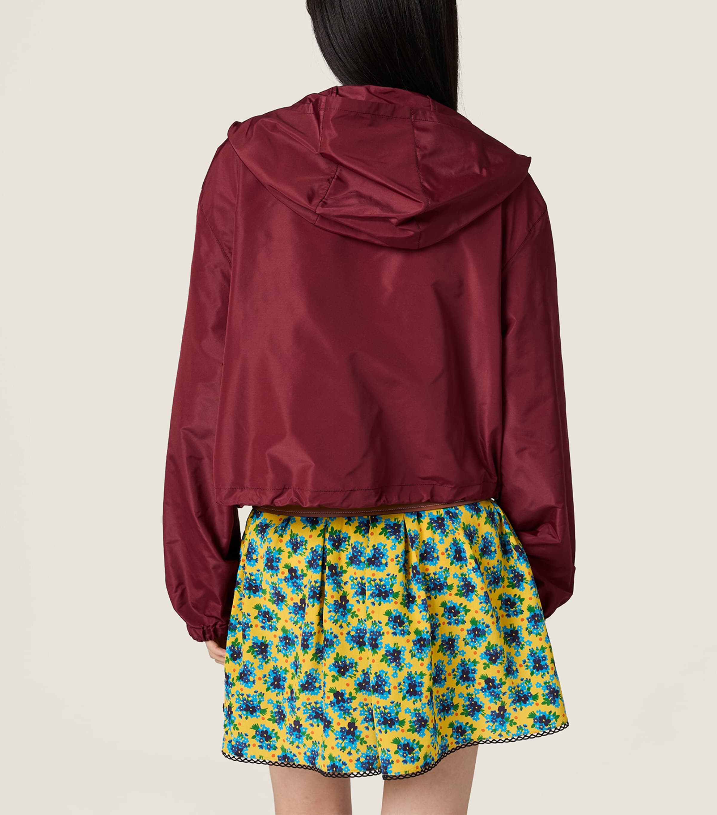 Miu Miu Womens Technical Hooded Jacket Image 3
