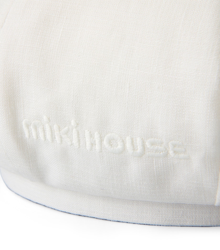 Linen Embroidered Logo Beret 1 Image 4