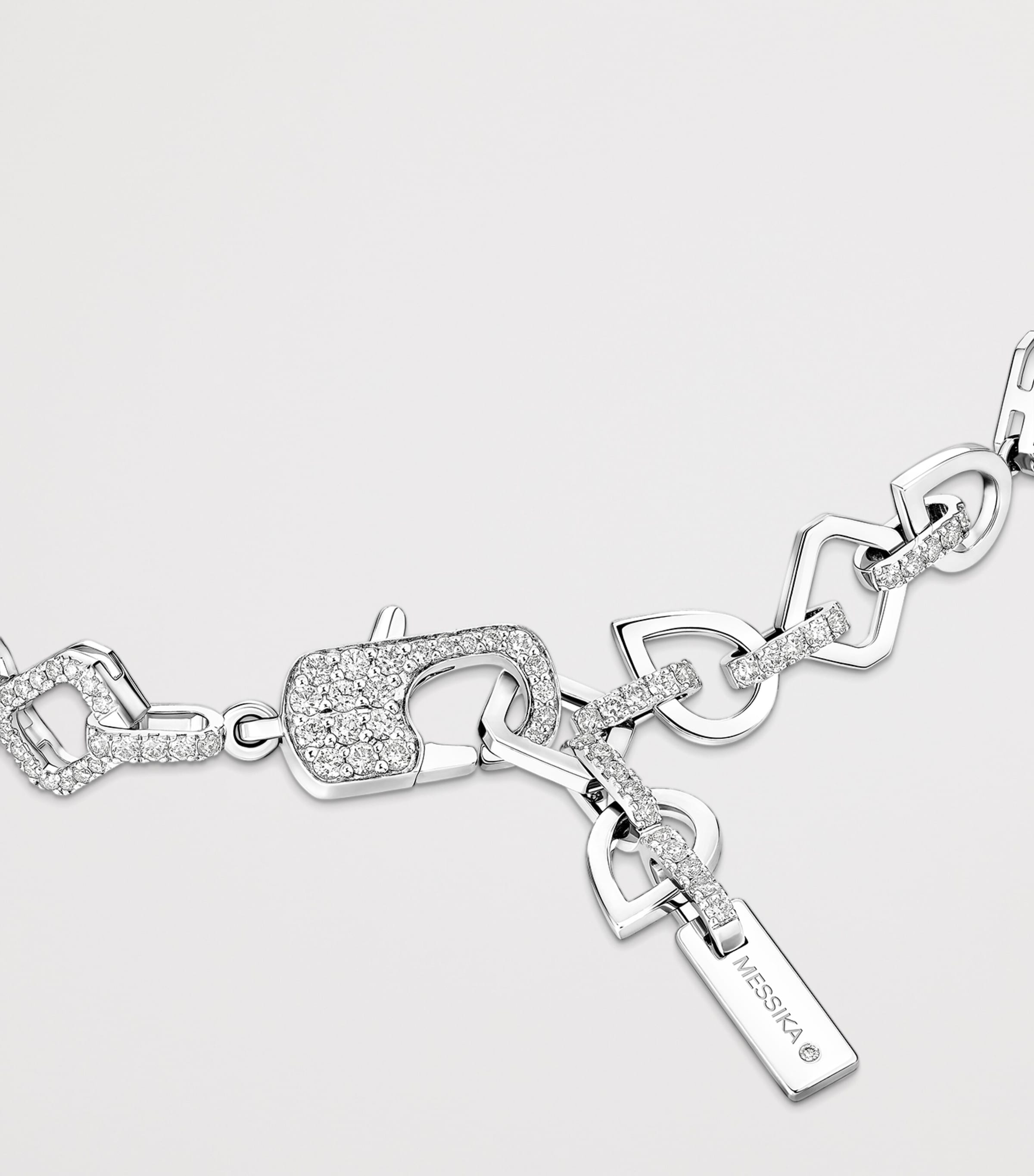 Messika My Twin Diamond and White Gold Tennis Bracelet (3.59ct) White Gold Image 3