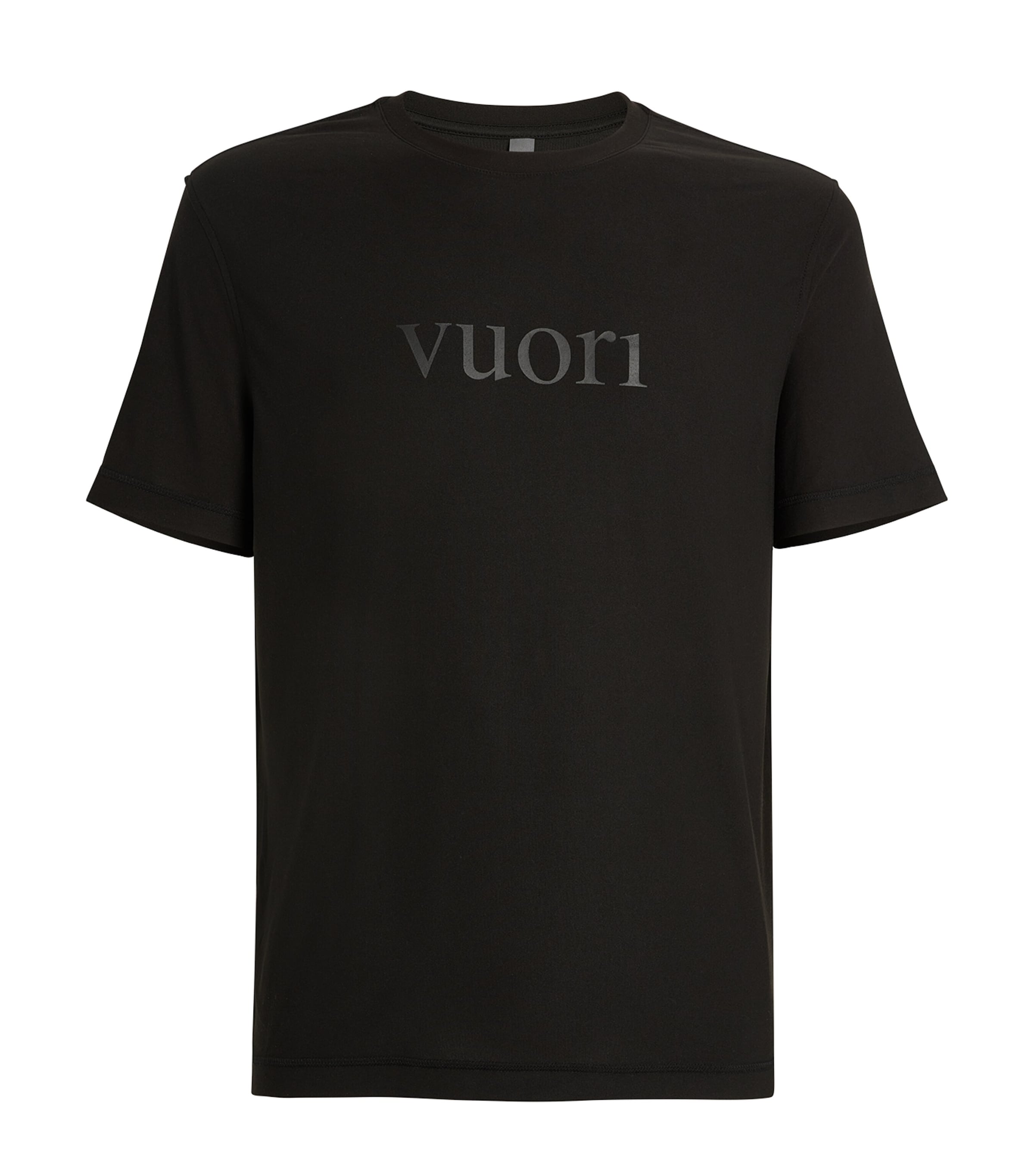 VUORI Mens Logo Strato Tech T-Shirt Blk/black Image 1