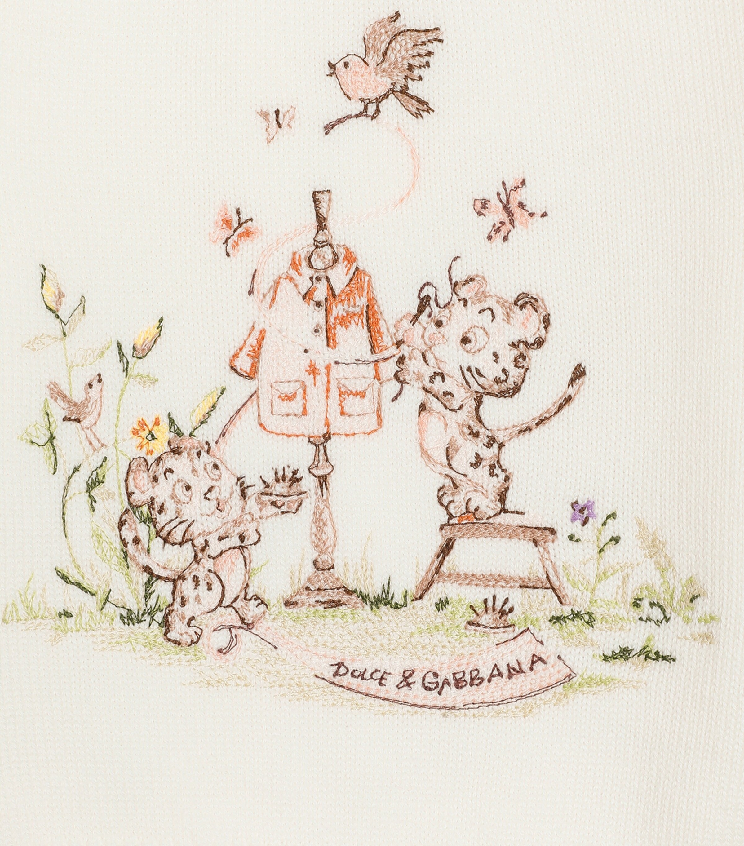 Dolce&Gabbana Kids Virgin Wool Embroidered Sweater (3-30 Months) — photo 4
