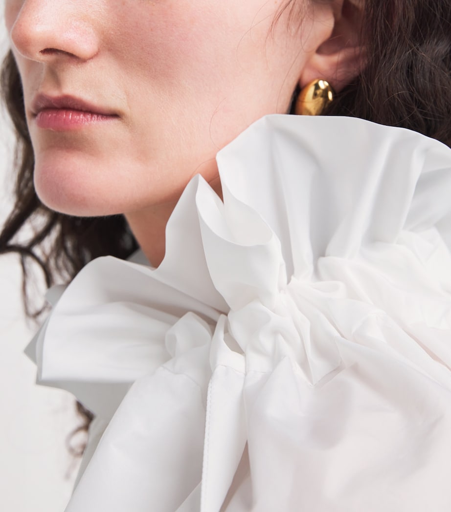 Patou Womens Tie-Detail Iconic Blouse White Image 6