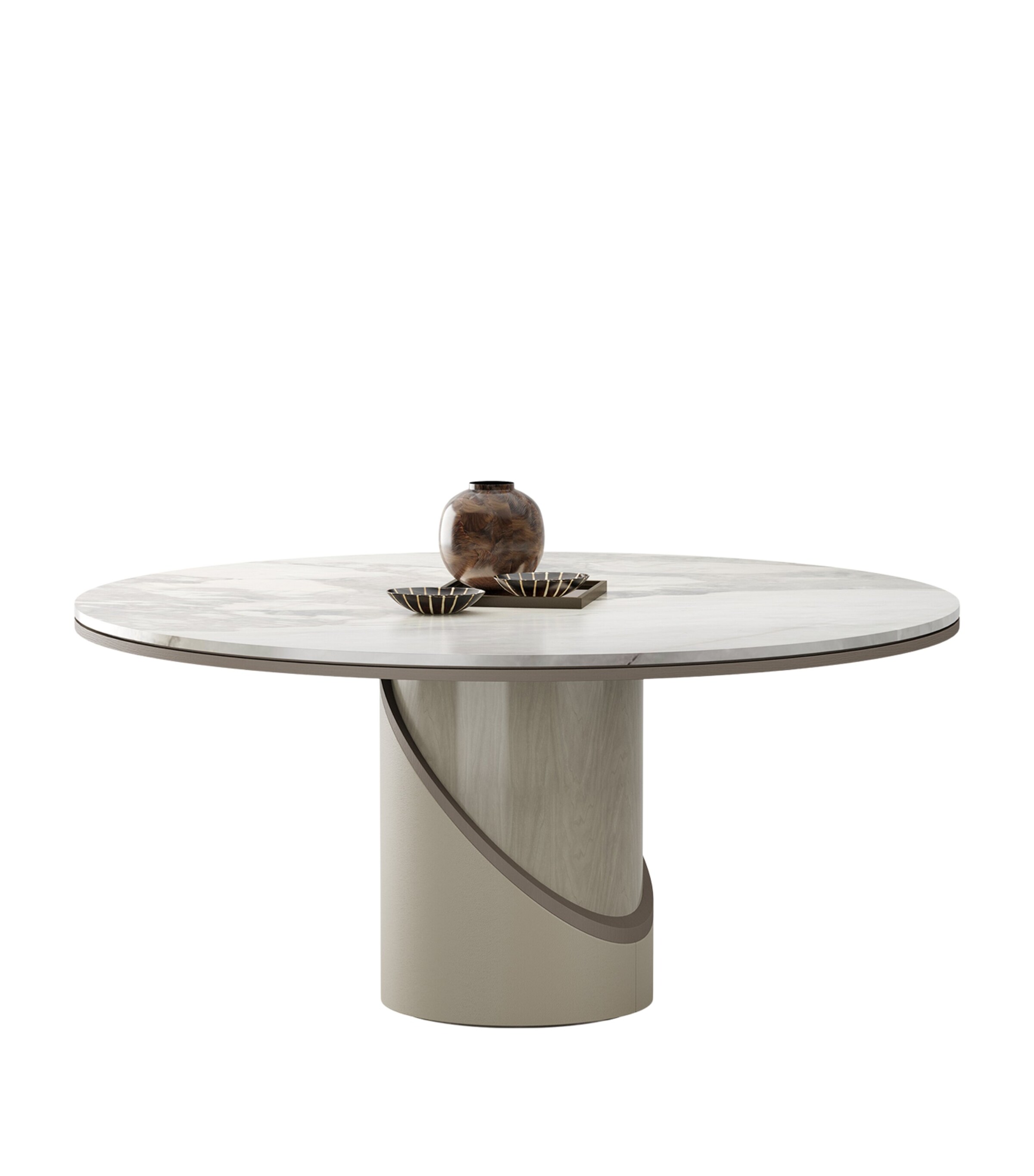 Frato Wood Tbilisi II Dining Table Grey Image 3