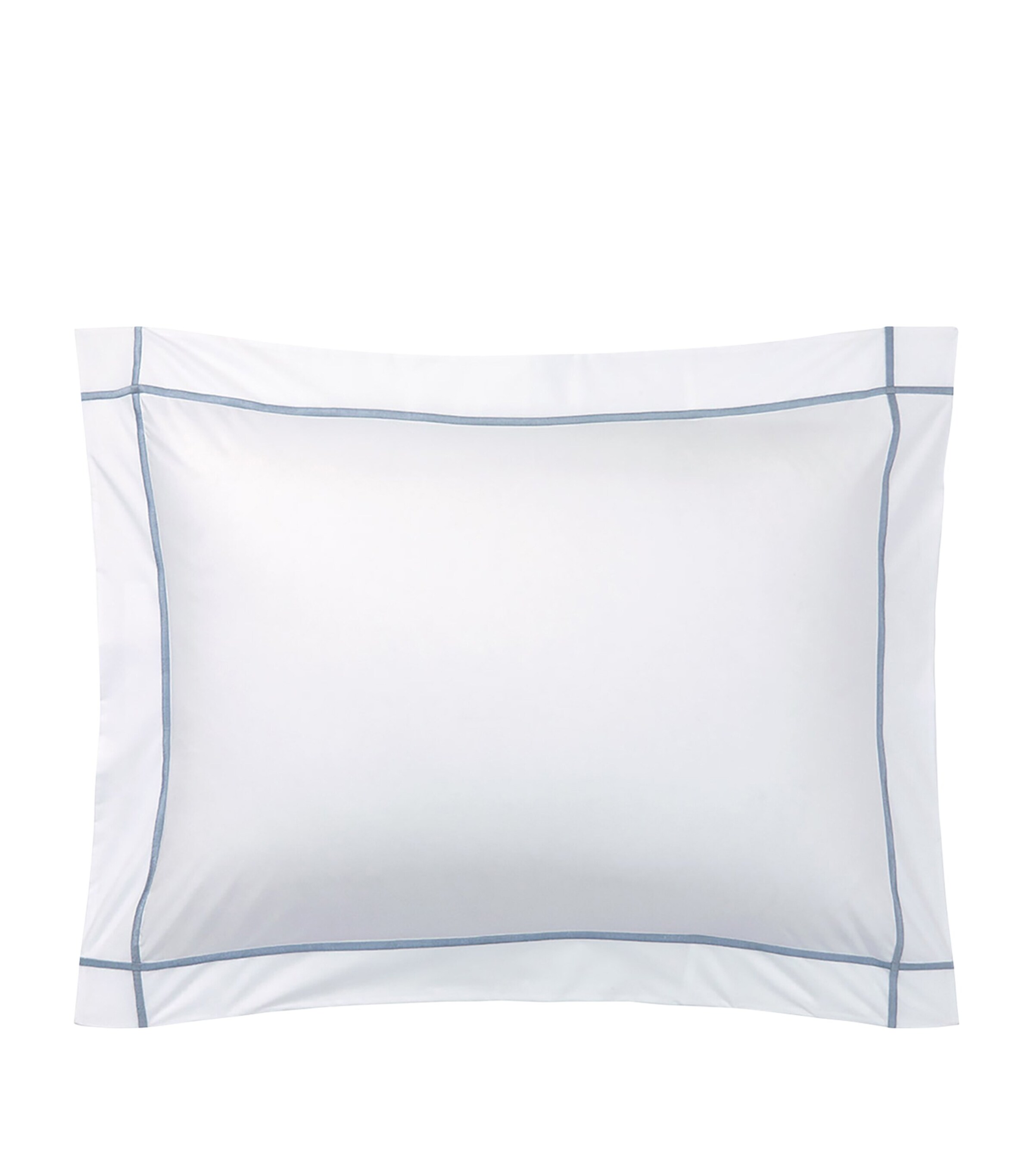Yves Delorme Pima Cotton Athena King Oxford Pillowcase (50cm x 90cm) Celeste Image 2