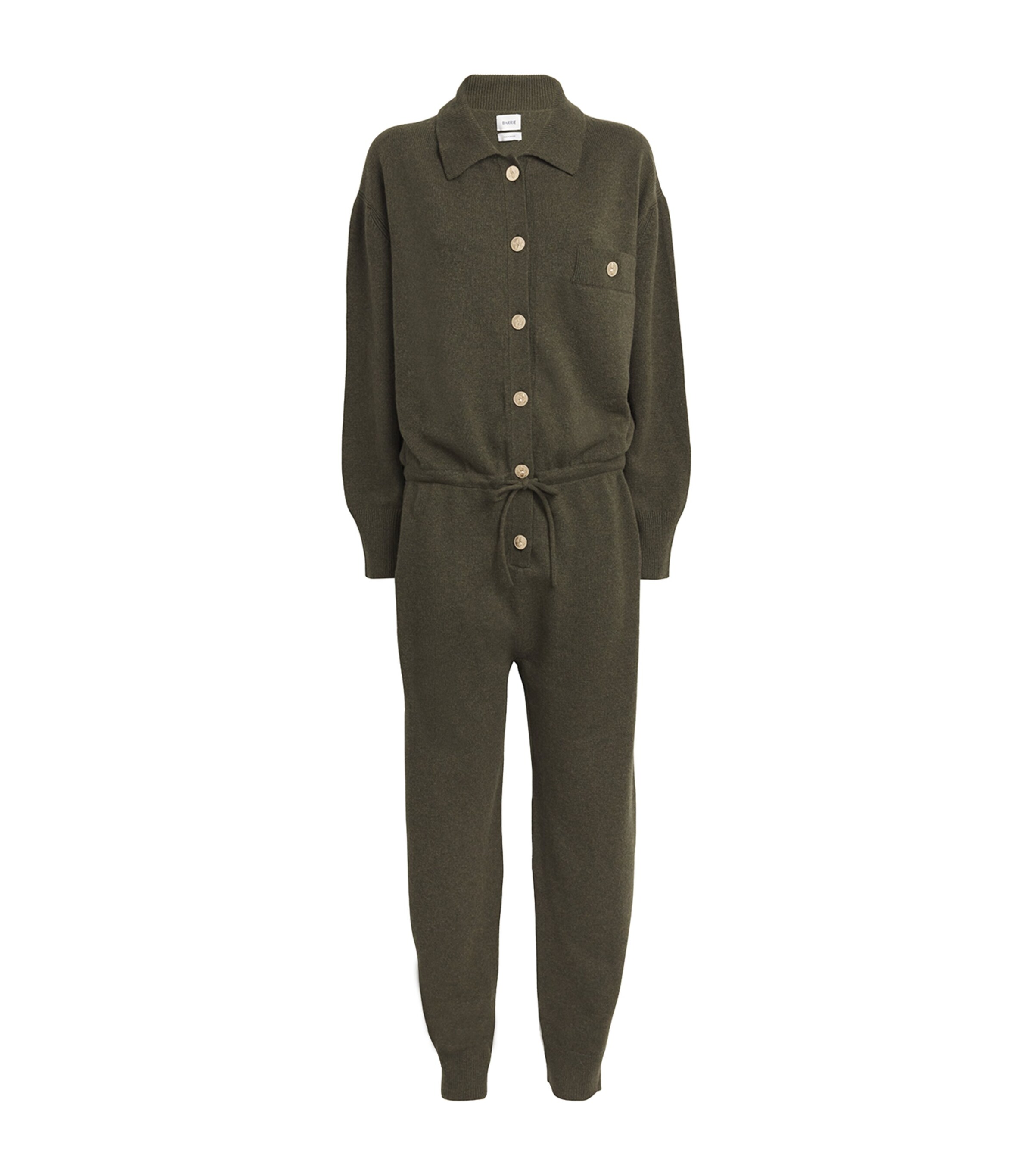 Shop Barrie Cashmere Jumpsuit In Green