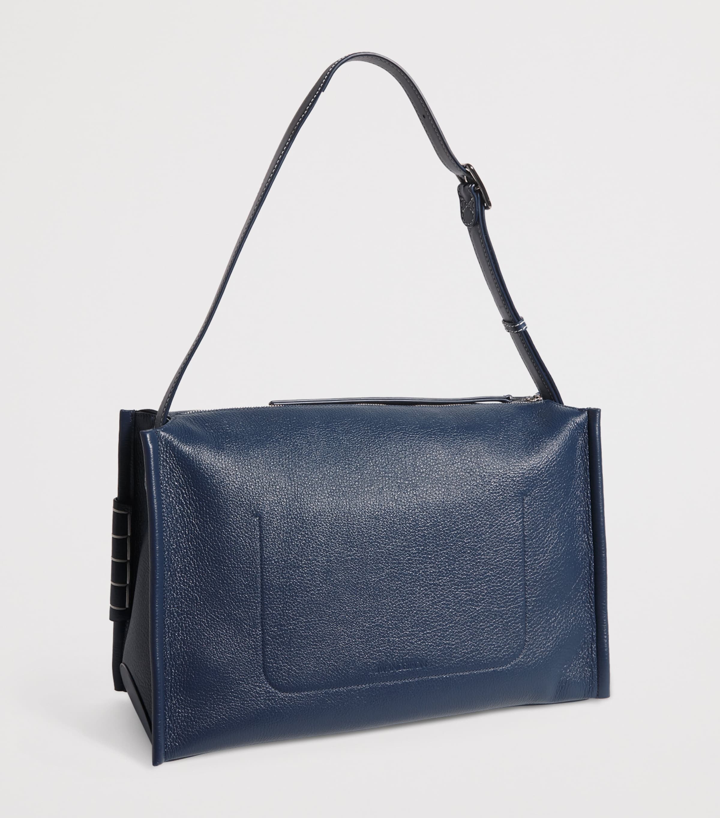 JW Anderson Leather Loafer Messenger Bag Denim Blue Image 3