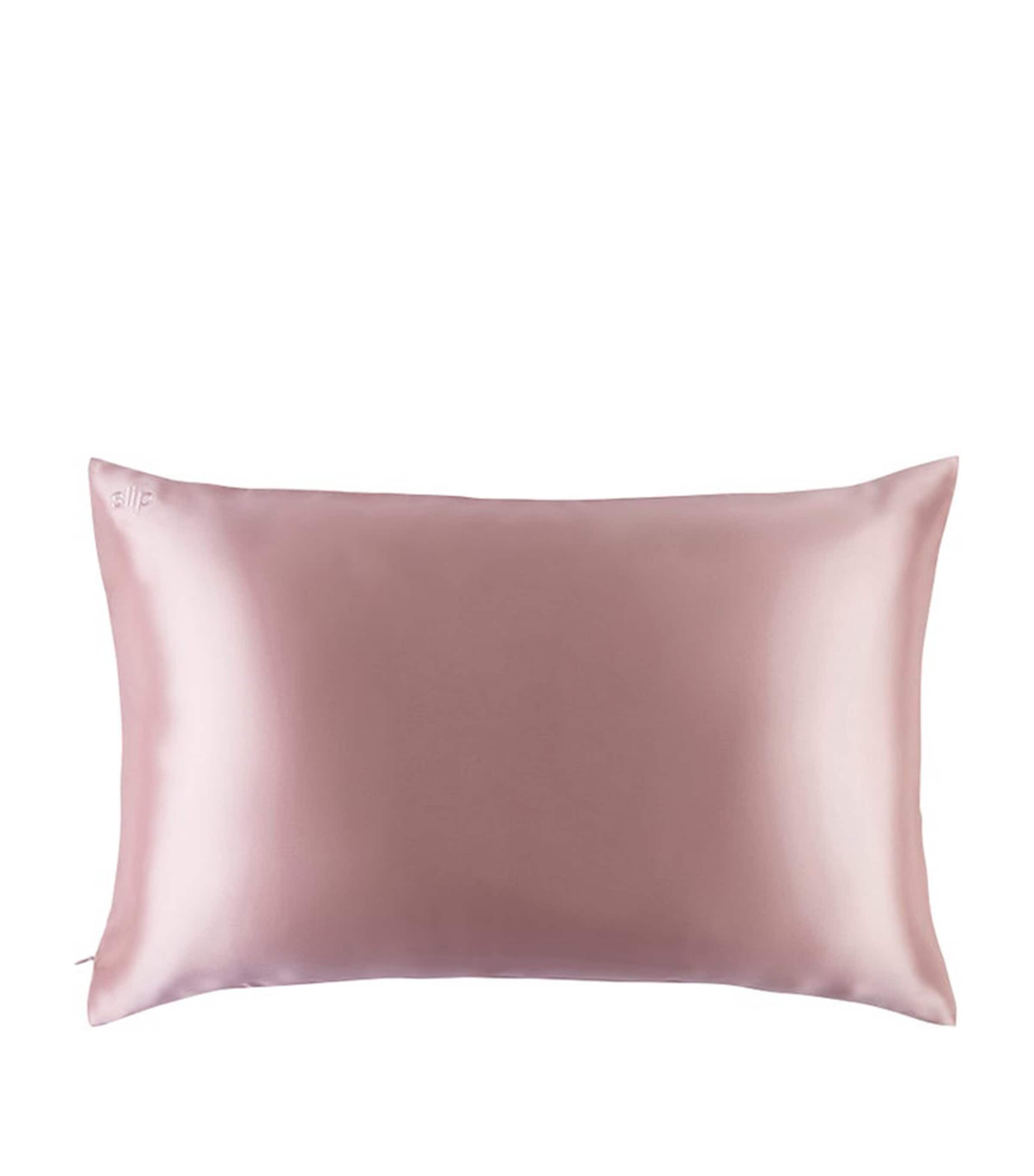 Shop Slip Silk Queen Pillowcase In Pink