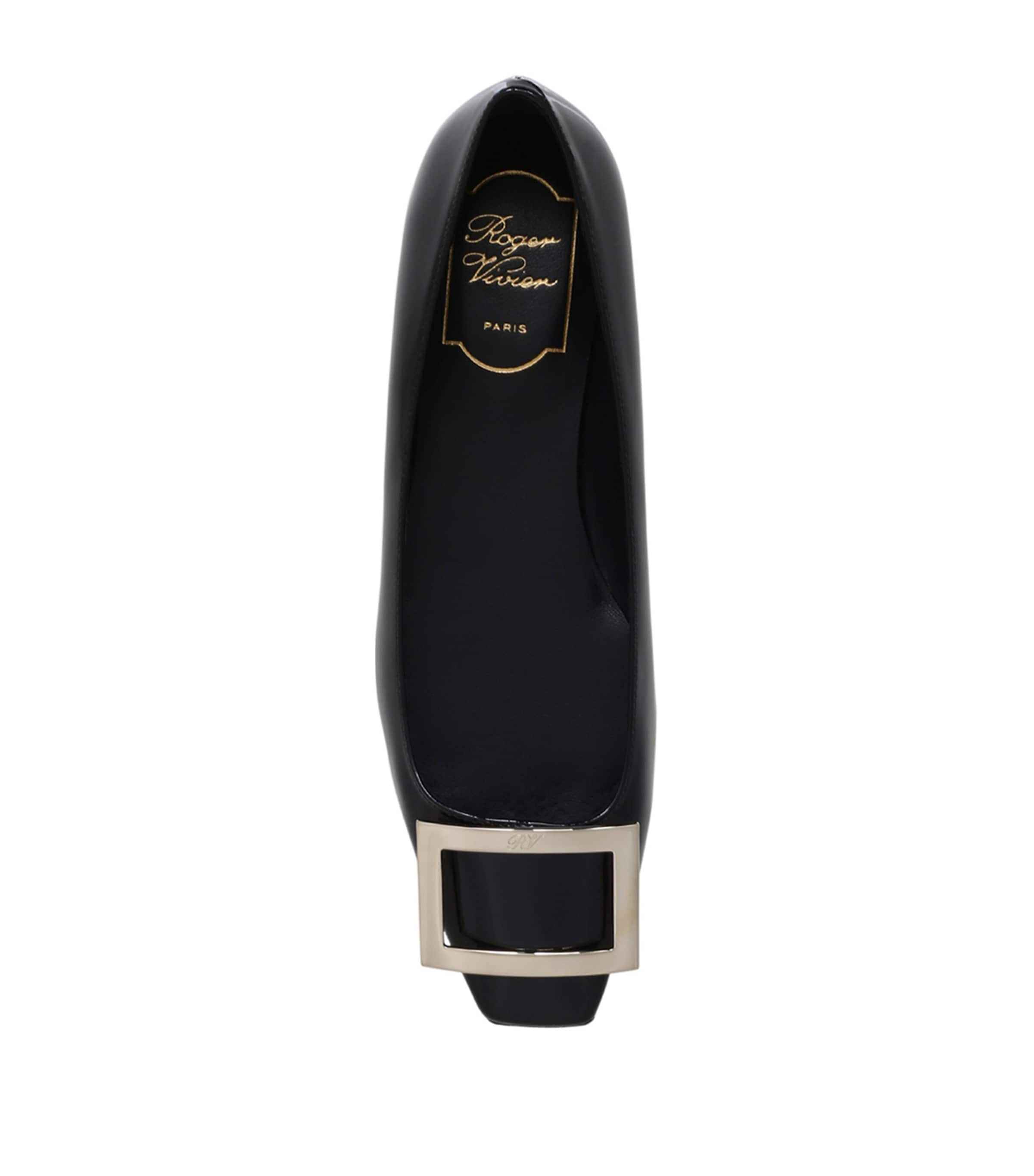 Patent Quadrata Trompette Ballet Flats BLACK Image 6