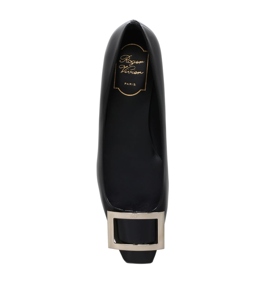 Patent Quadrata Trompette Ballet Flats BLACK Image 6