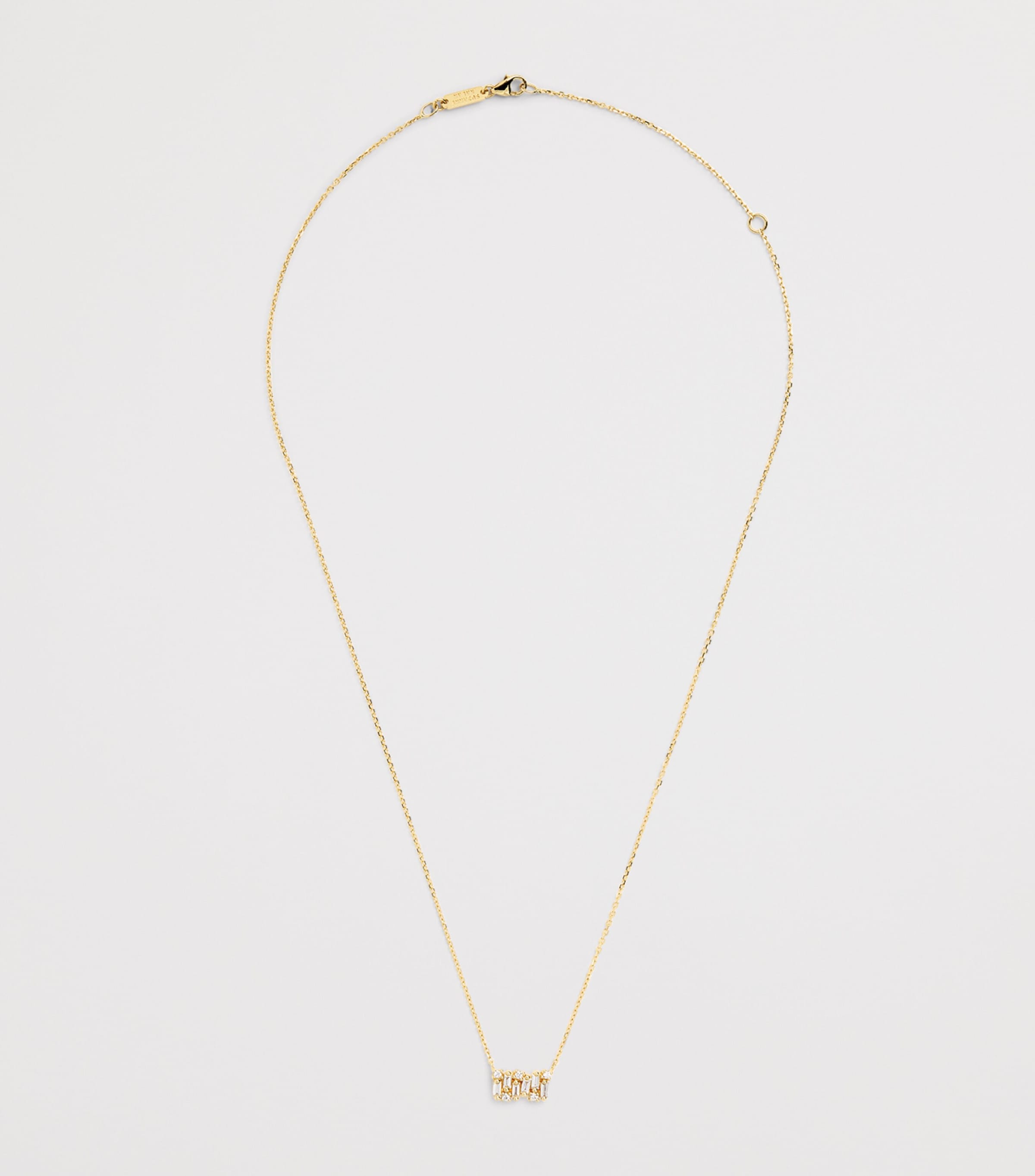 Suzanne Kalan Yellow Gold and Diamond Shimmer Necklace Yg/wd Image 3