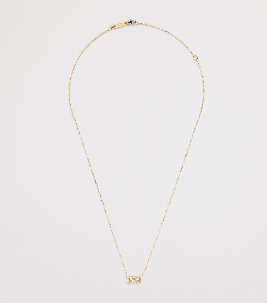 Suzanne Kalan Yellow Gold and Diamond Shimmer Necklace Yg/wd Image 3