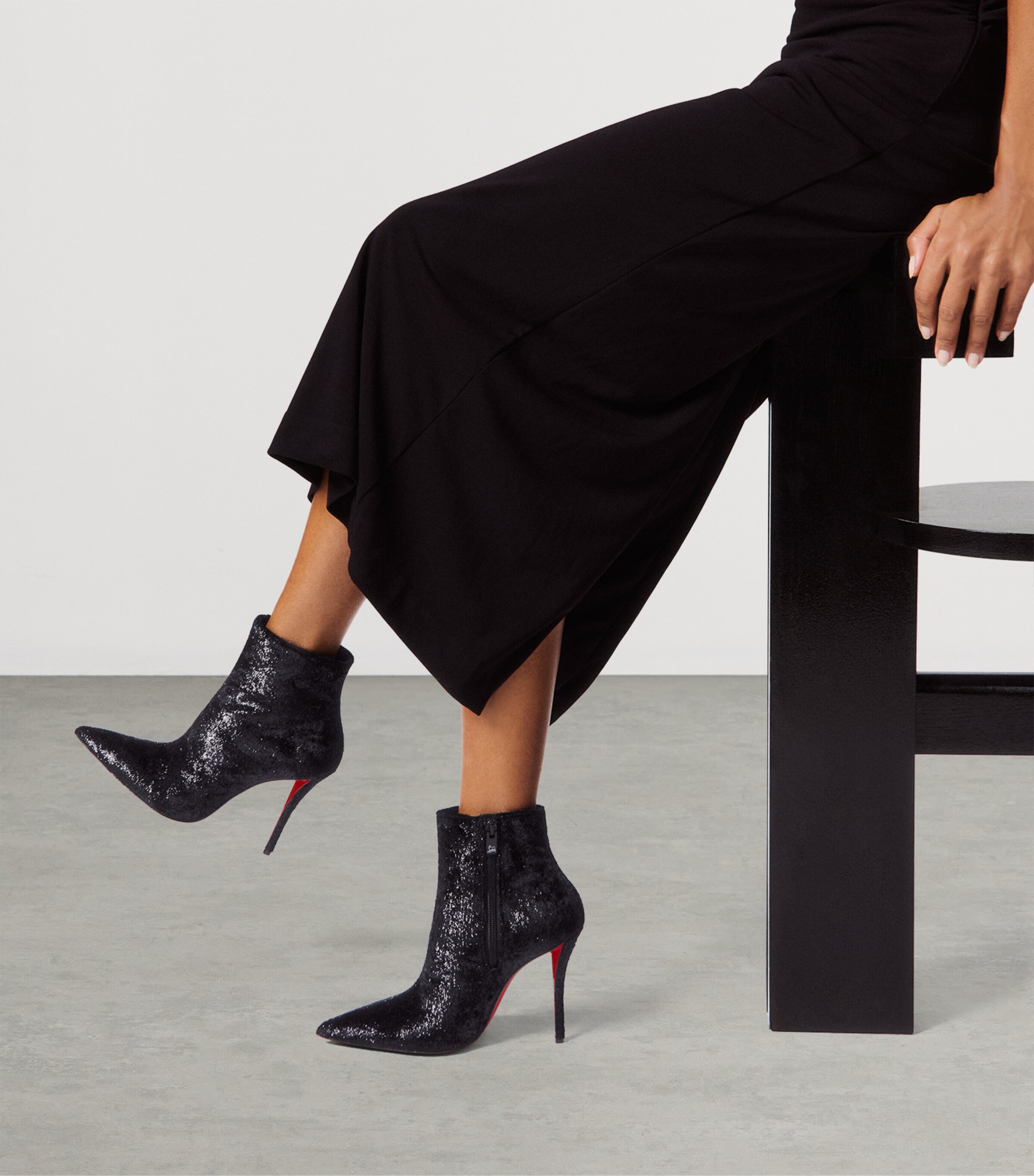 Christian Louboutin Miss Z Booty Velluto Gloss Ankle Boots 100 Image 2