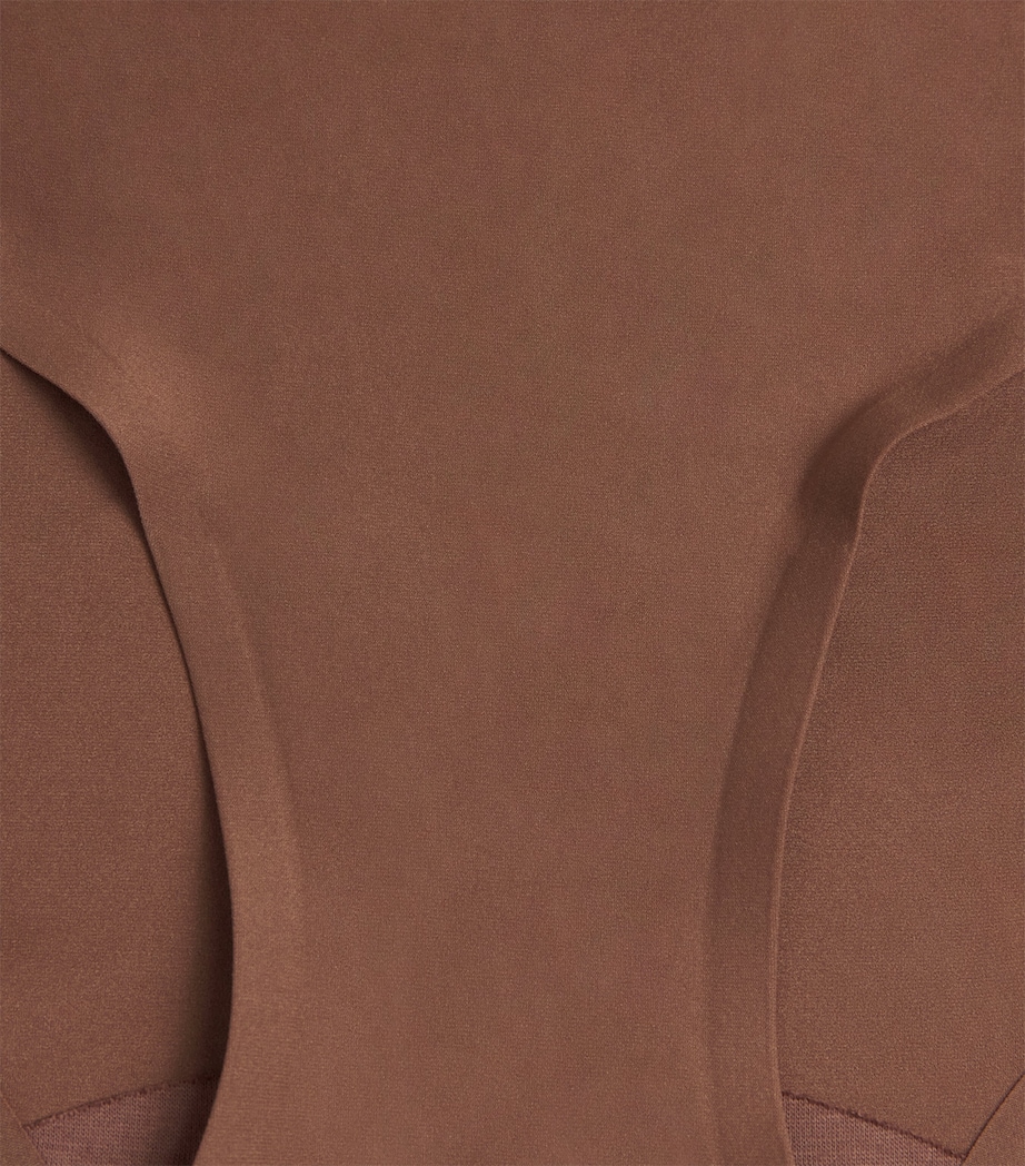 Chantelle Womens High-Rise SoftStretch Briefs Cocoa Image 4