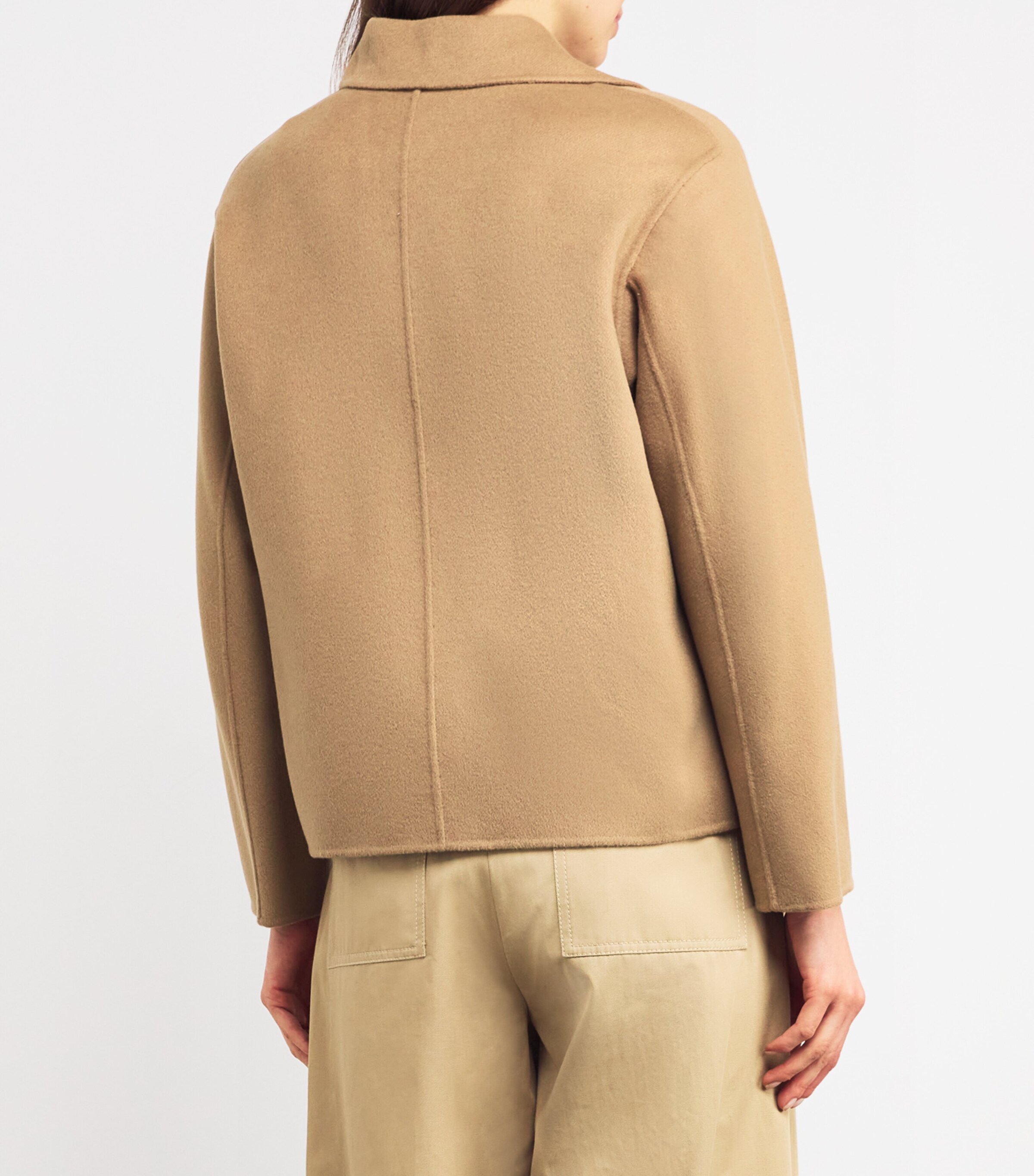 Virgin Wool-Blend Jacket CAMEL Image 4