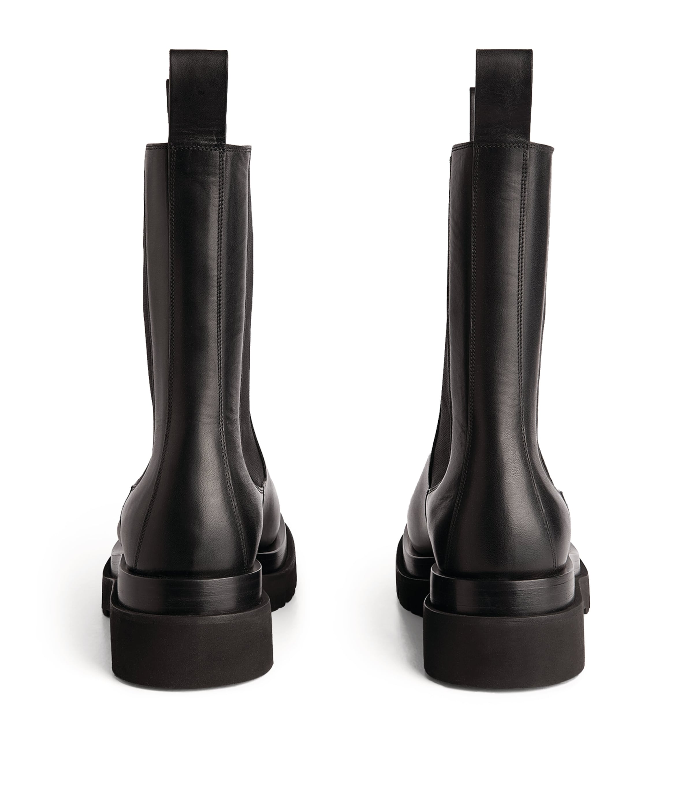 Leather Lug Boots NERO/NERO Image 2
