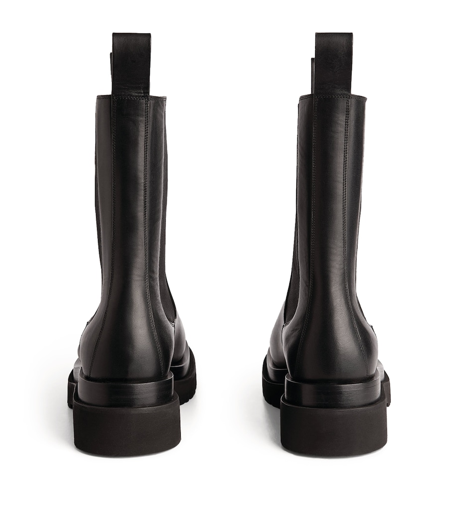 Leather Lug Boots NERO/NERO Image 2