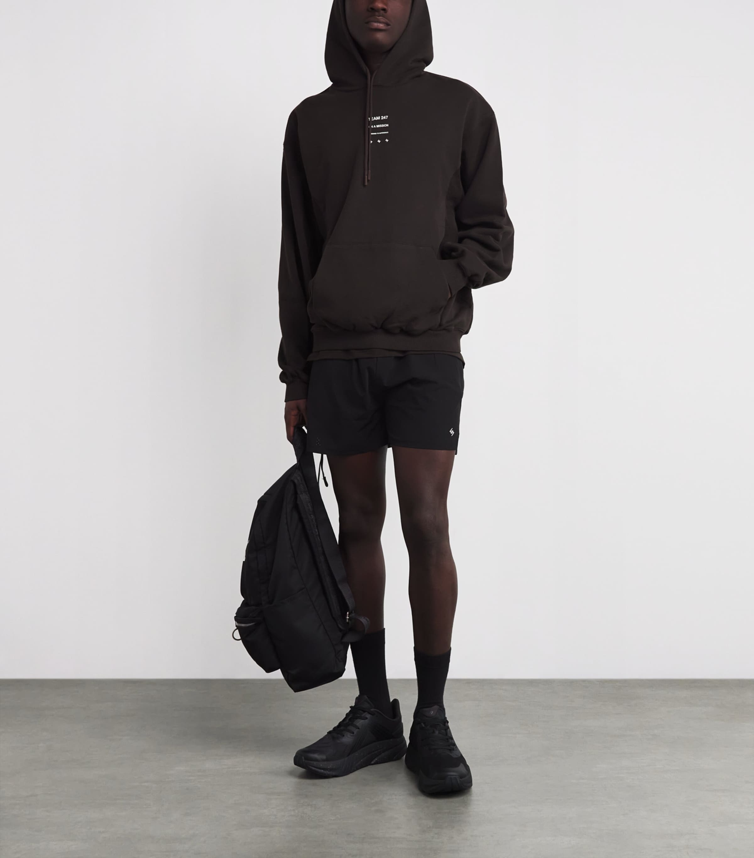 Cotton 247 Uprising Oversized Hoodie CHOCOLATE Image 2