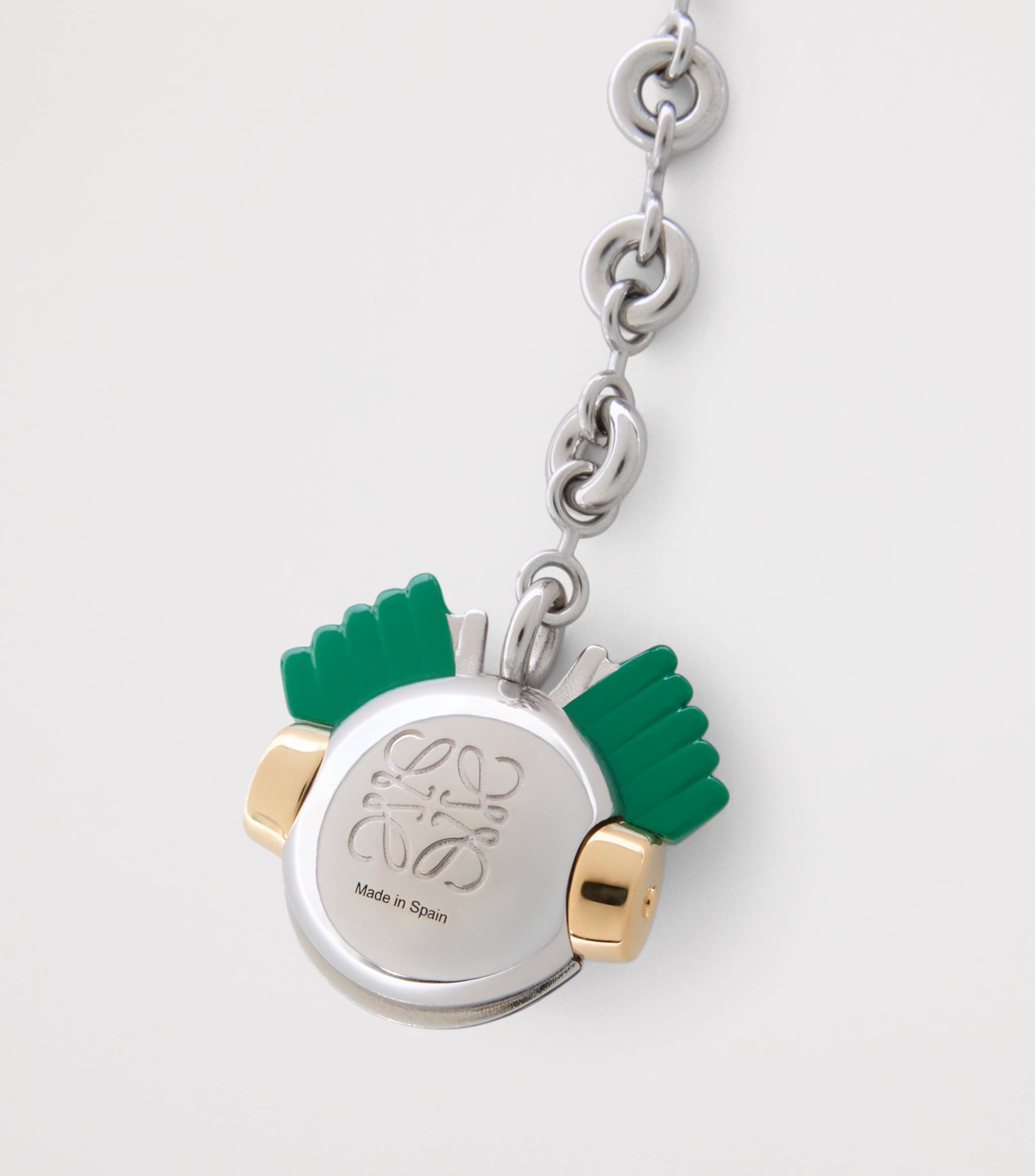 LOEWE x Louis Wain Metal Robot Keychain Silver/multicolor Image 3